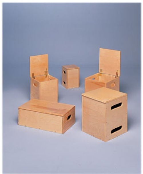 Fabrication Enterprises - 55-1013 Work Hardening Weight Box Hinged Lid Lifting Box Style 19 lbs.