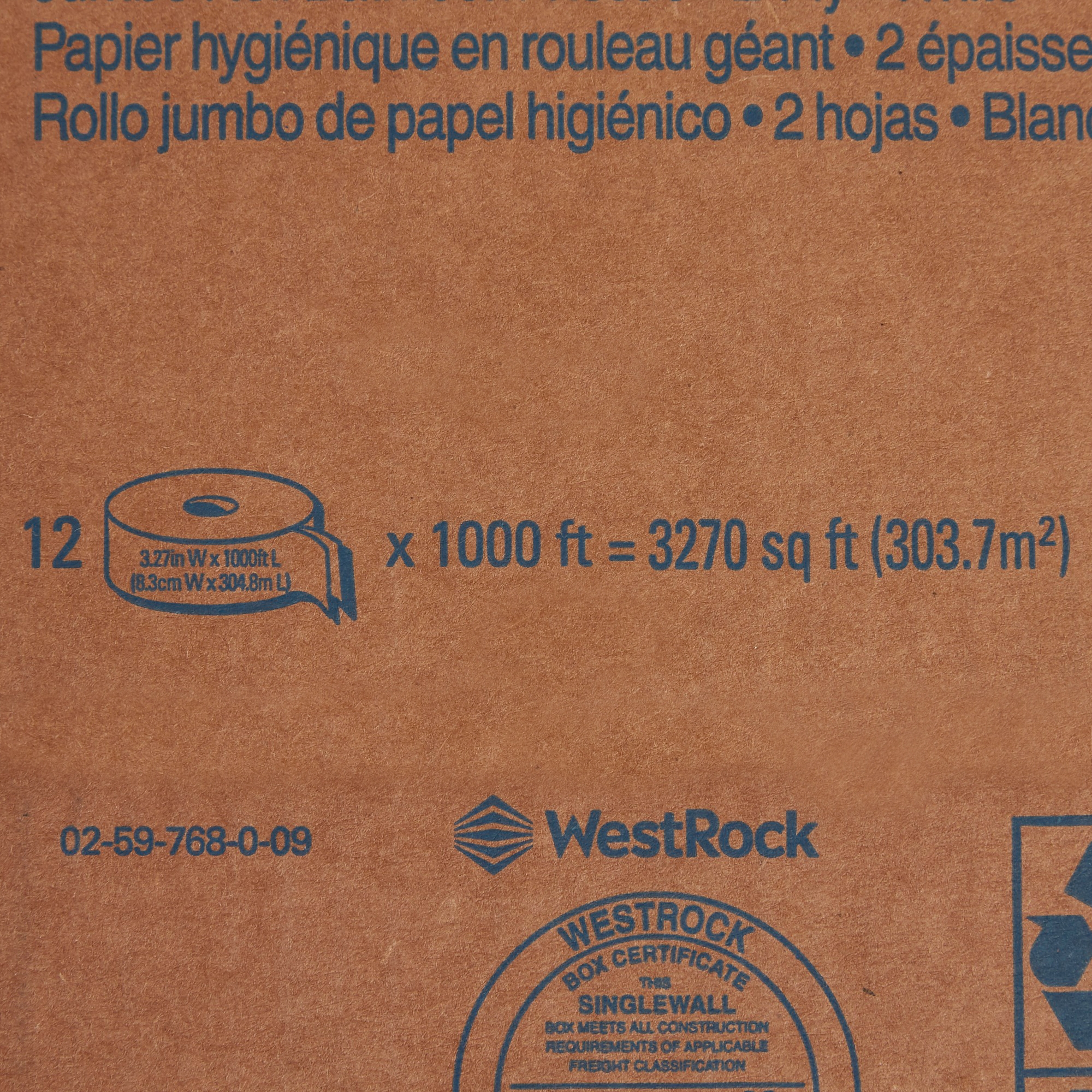 Kimberly Clark 67805 - Scott® Essential Jumbo Roll Toilet Paper, 3-11/20 Inch x 1000 Foot - 12/Case