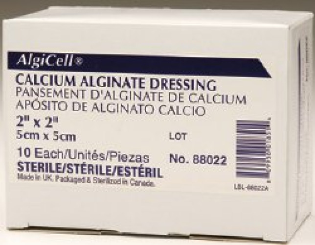 Gentell 88022 - Algicell® Alginate Dressing, 2 x 2 inch - 10/Box, 40/Case
