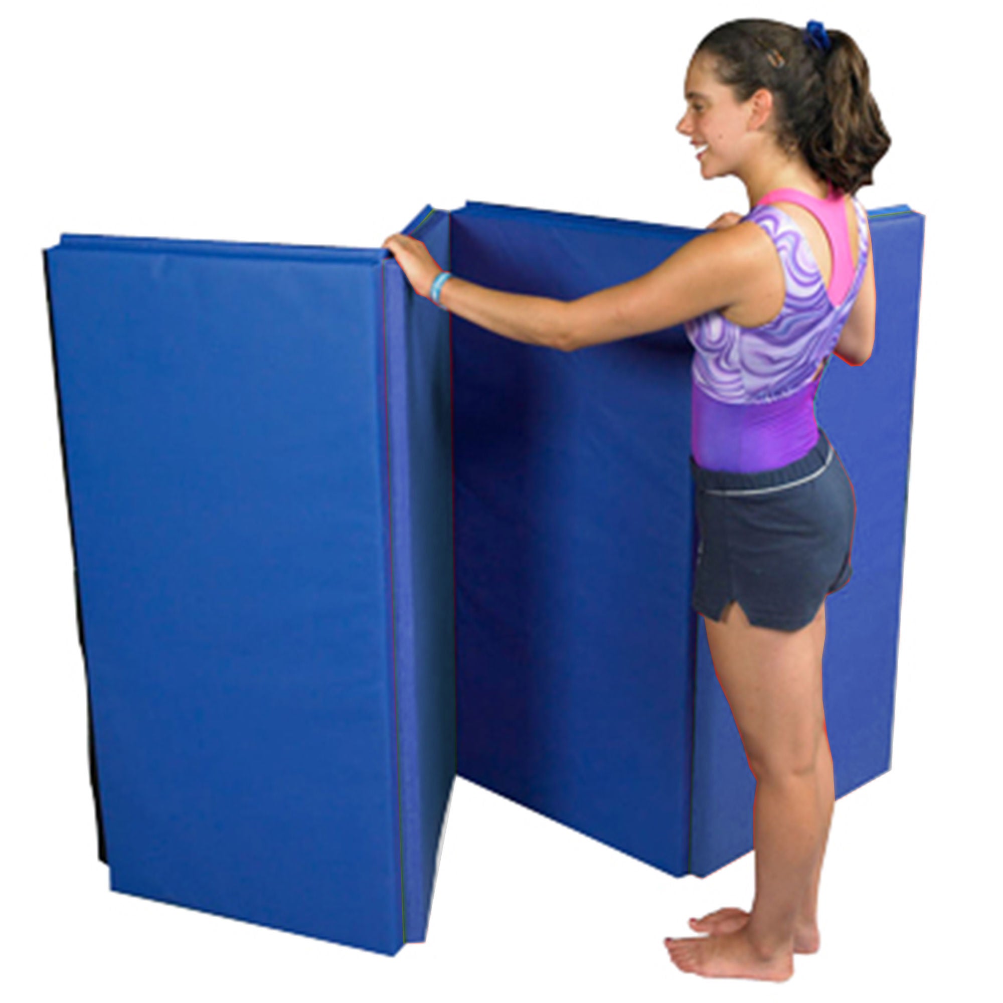 Fabrication Enterprises - 38-2000 CanDo® Accordion Fold Exercise Mat Foam / Vinyl 4 X 4 Foot