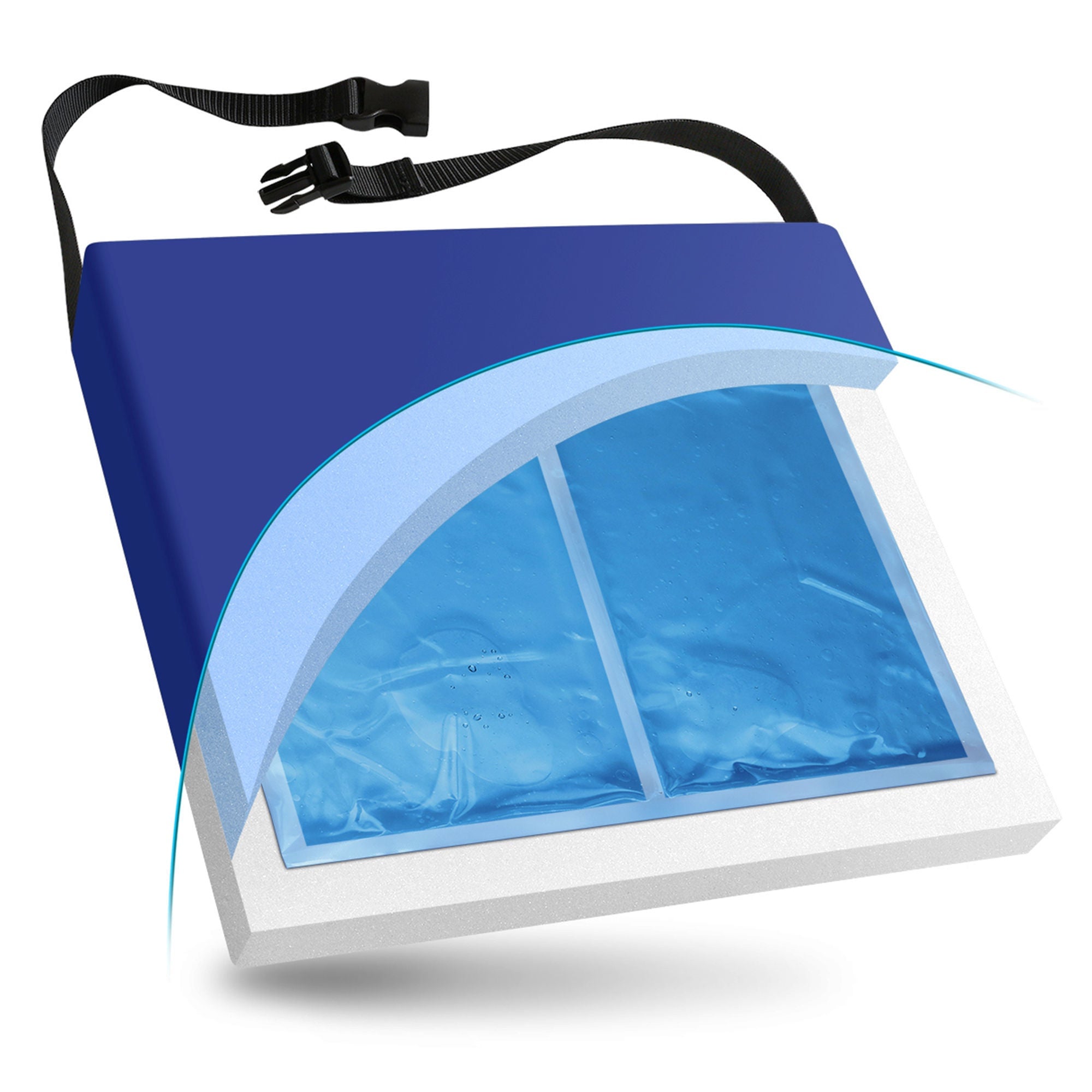 New York Orthopedic - 9595B-GEL-261803 Seat Cushion NYOrtho 26 W X 18 L X 3 D Inch Foam / Gel