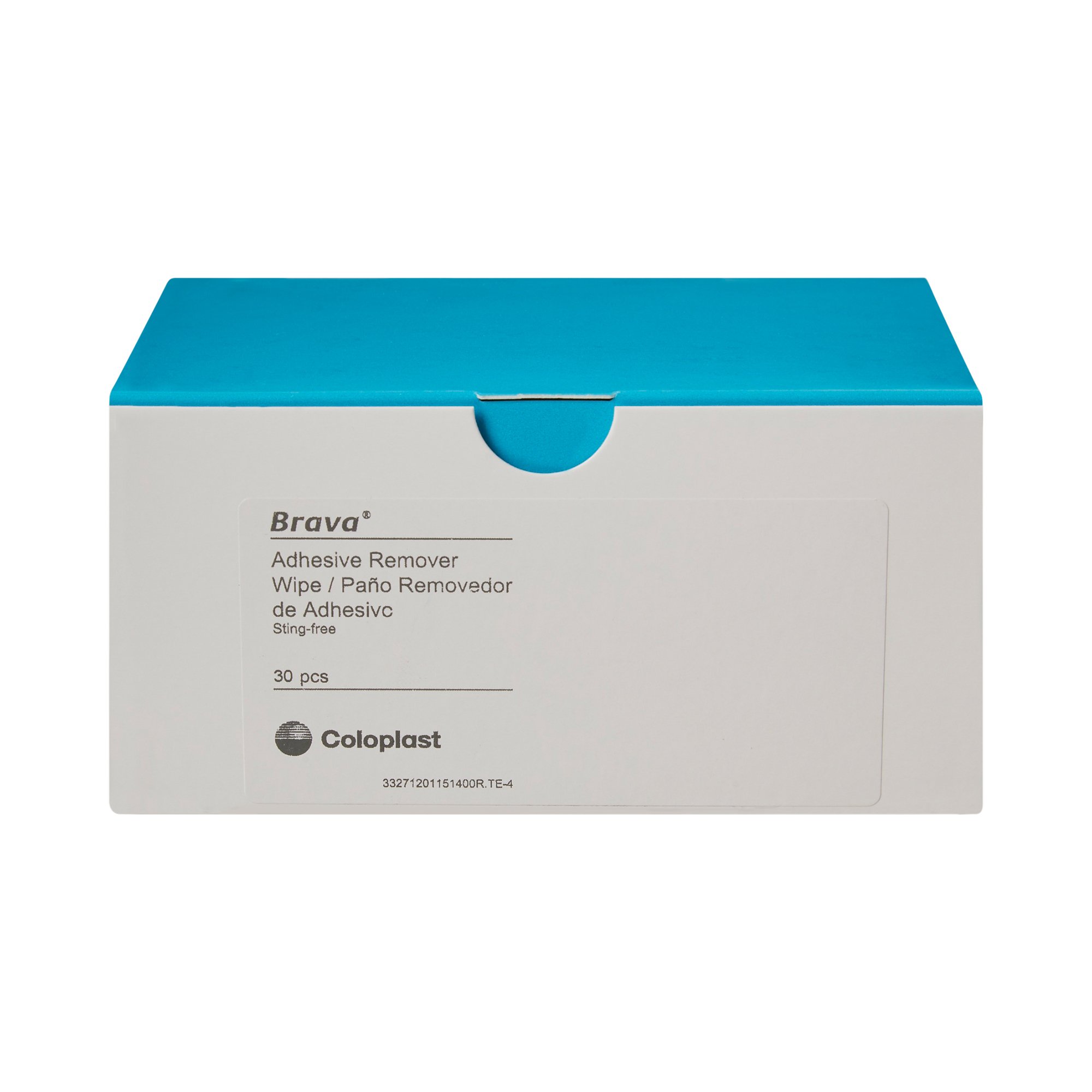 Coloplast 120115 - Brava® Adhesive Remover Wipes, Alcohol-Free, No-Sting Formula, 6 x 4.5 Inch - 1/Each, 30/Box