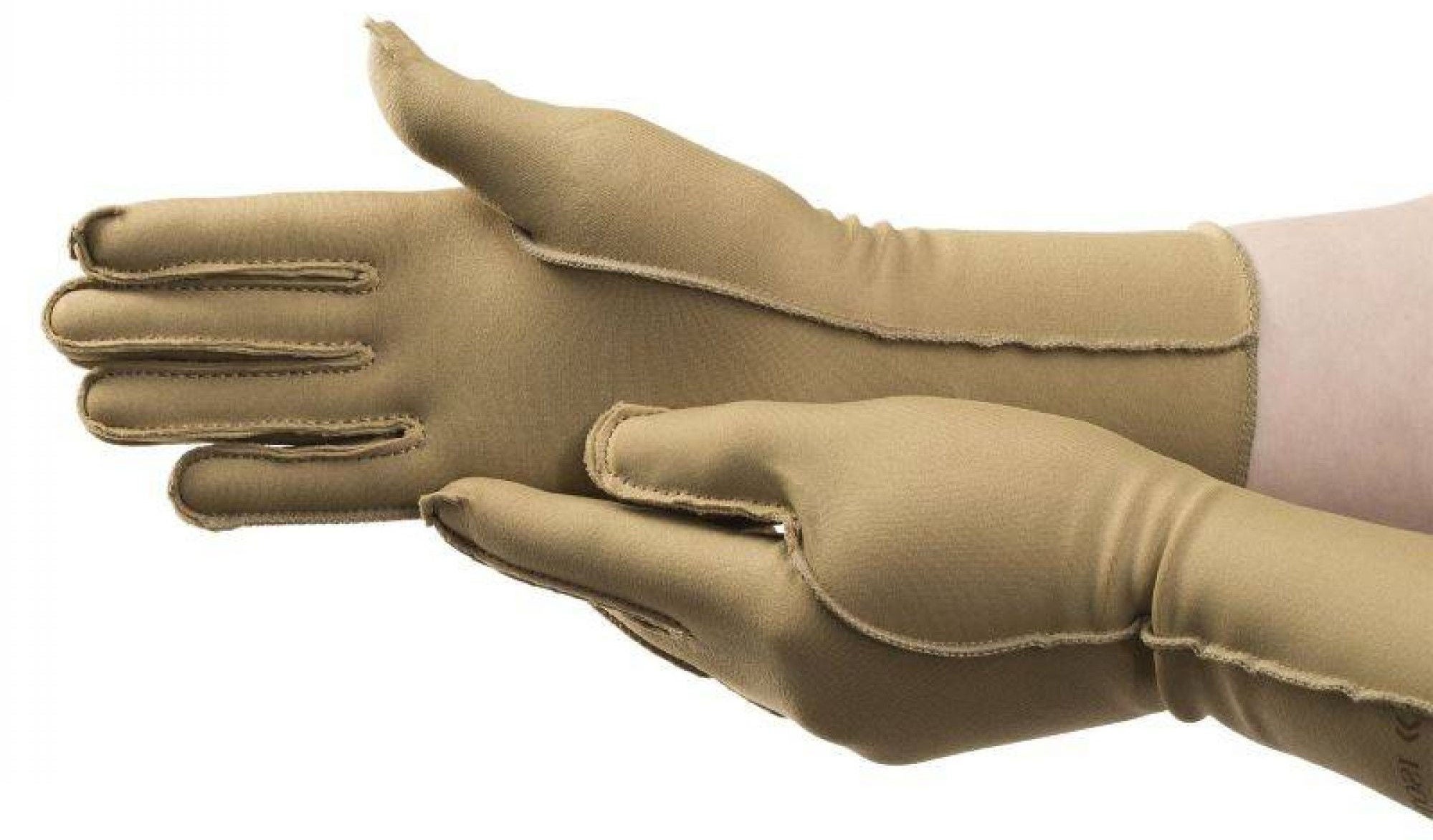Performance Health - 081404615 Compression Glove Isotoner® Therapeutic Full-Finger Small Over-the-Wrist Length Hand Specific Pair