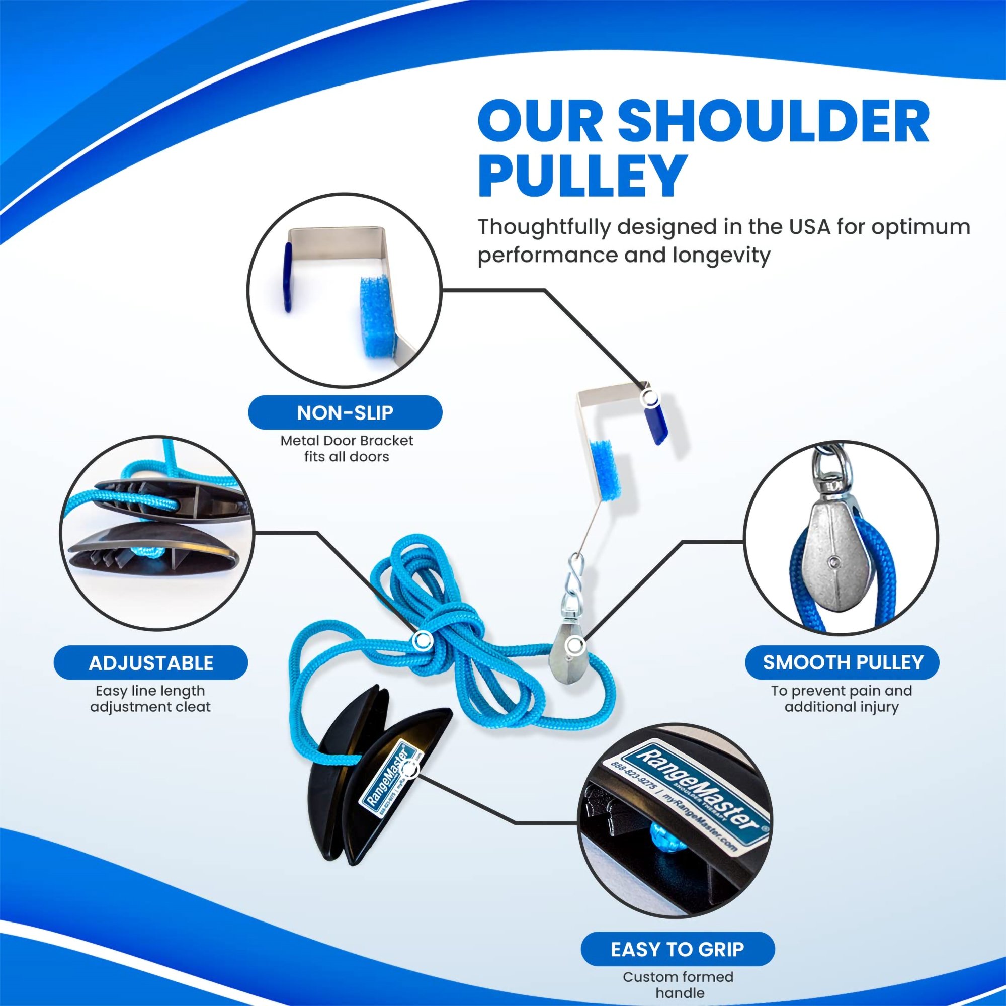Therapeutic Dimensions - BLRA-MB-RP BlueRanger™ Shoulder Pulley Exerciser