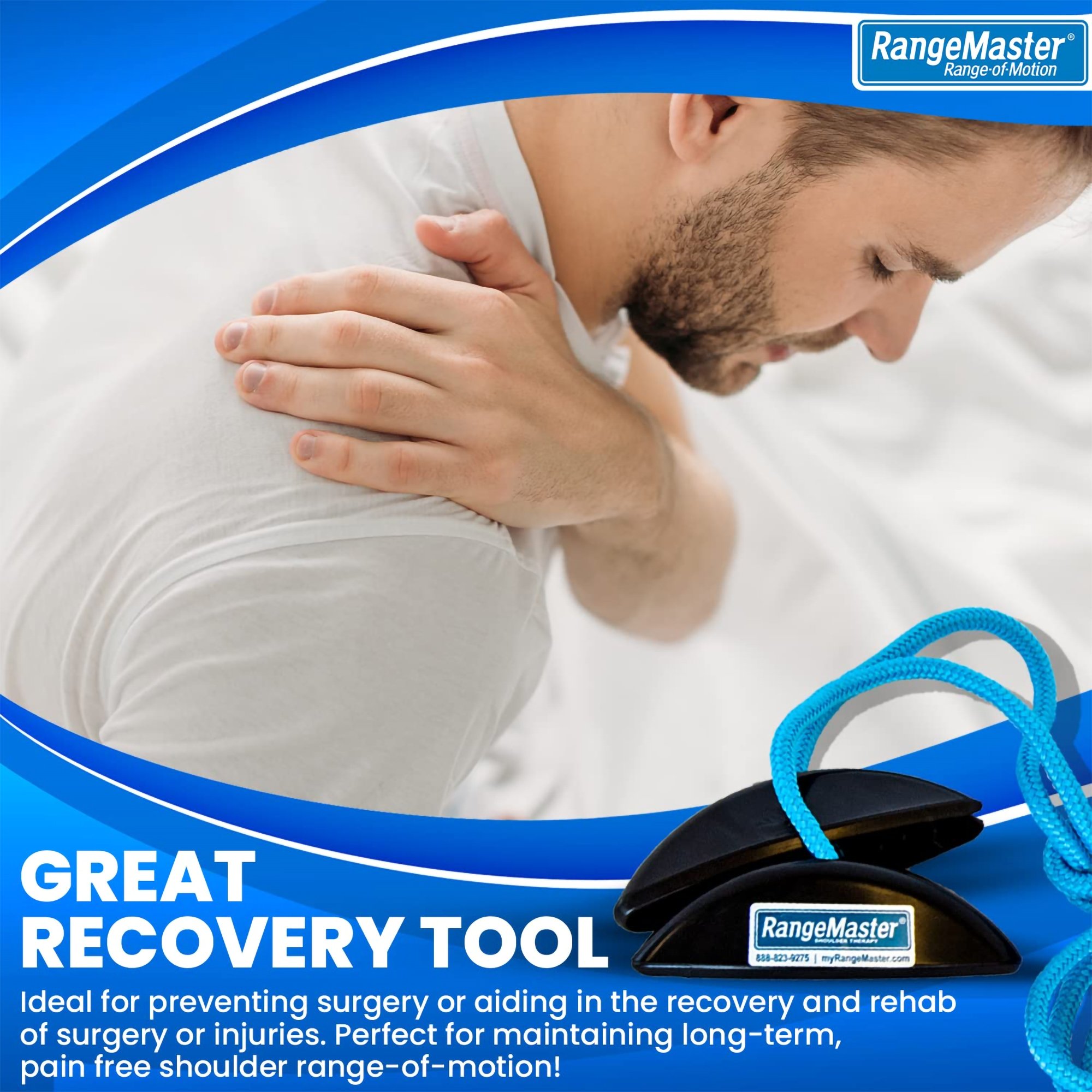 Therapeutic Dimensions BLRA-MB-RP - BlueRanger™ Shoulder Pulley Exerciser - 1/Each, 50/Case