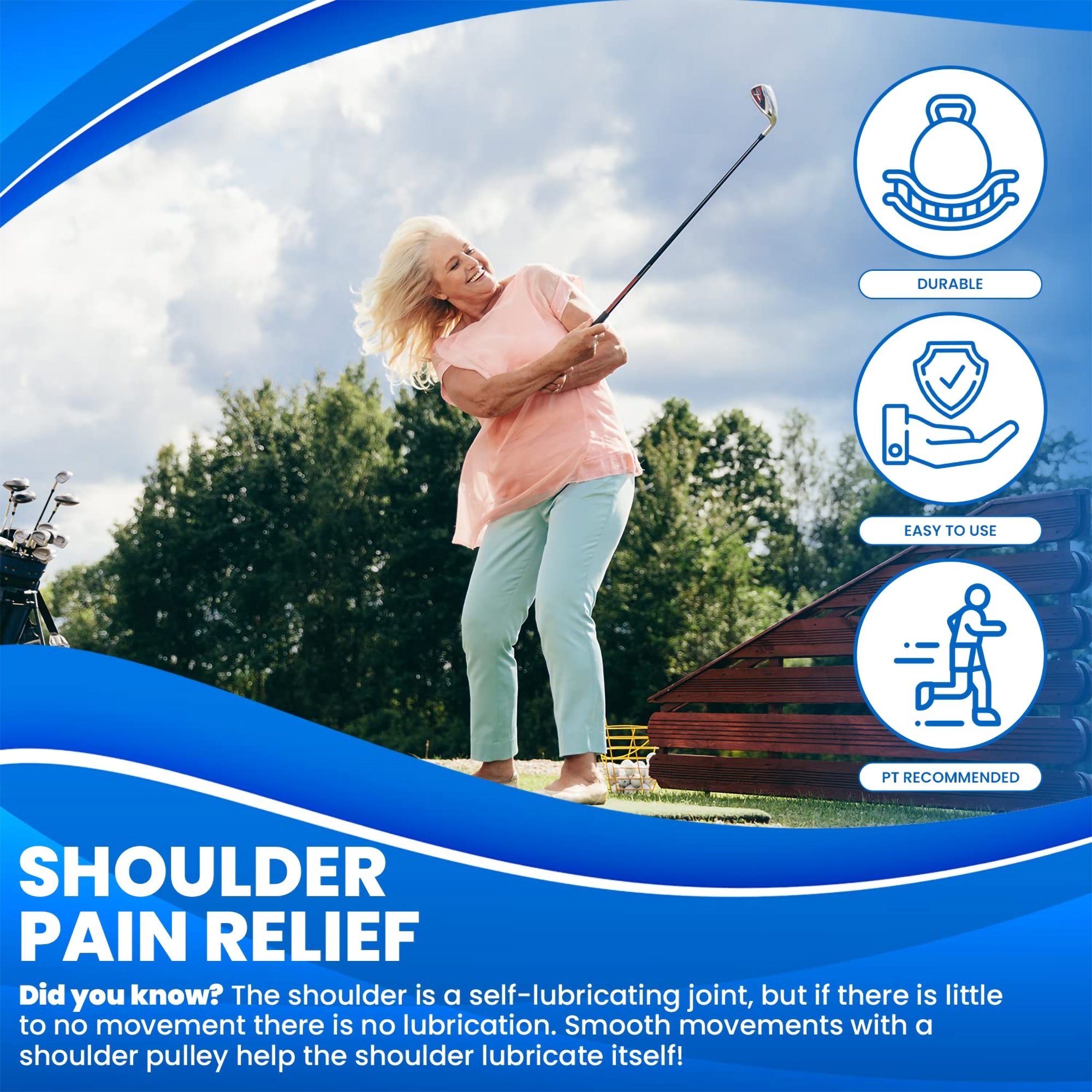 Therapeutic Dimensions - BLRA-MB-RP BlueRanger™ Shoulder Pulley Exerciser