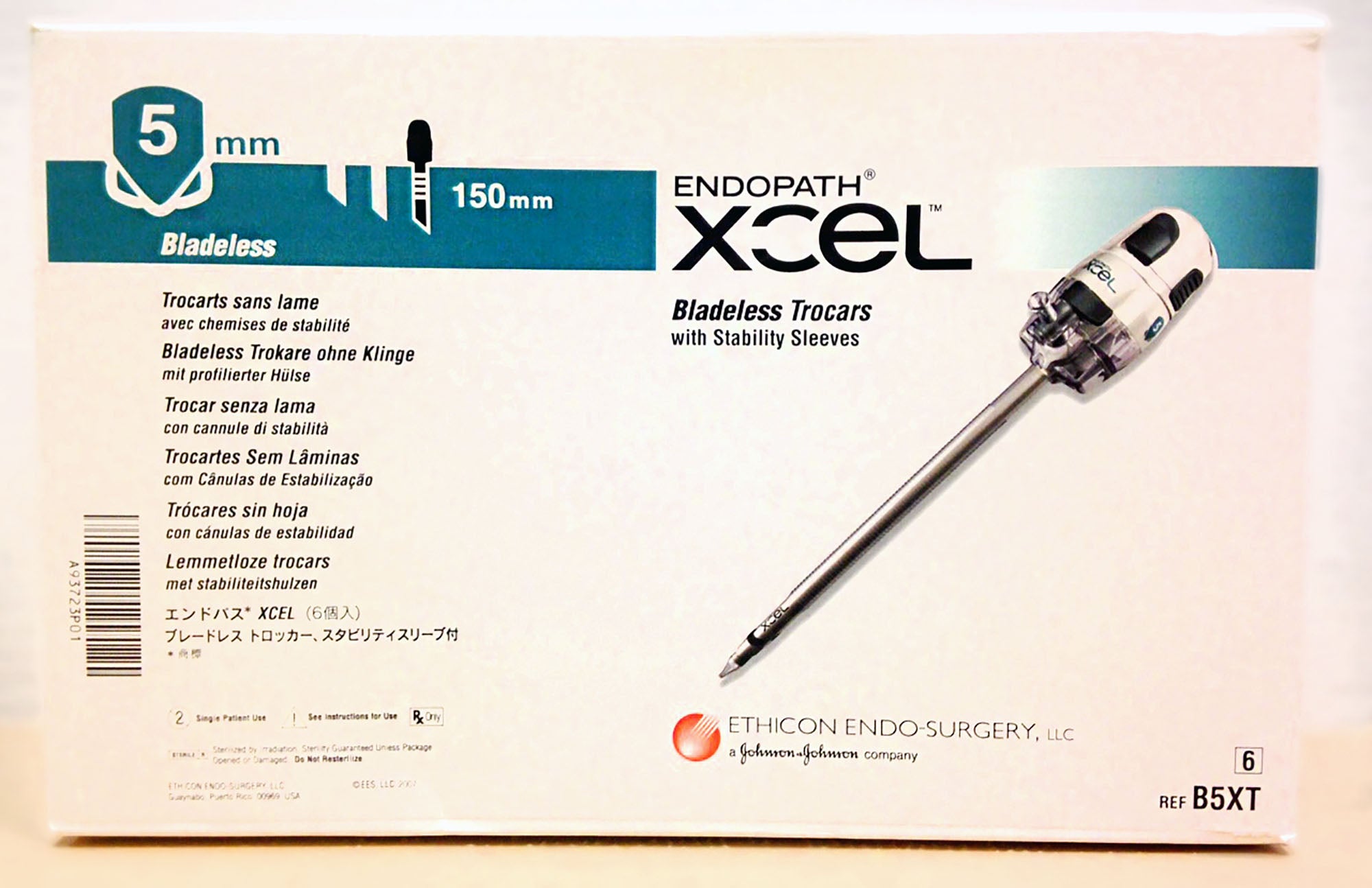 J & J Healthcare Systems - 2B5LT Endopath® Xcel® Trocar Bladeless Trocar With Optiview