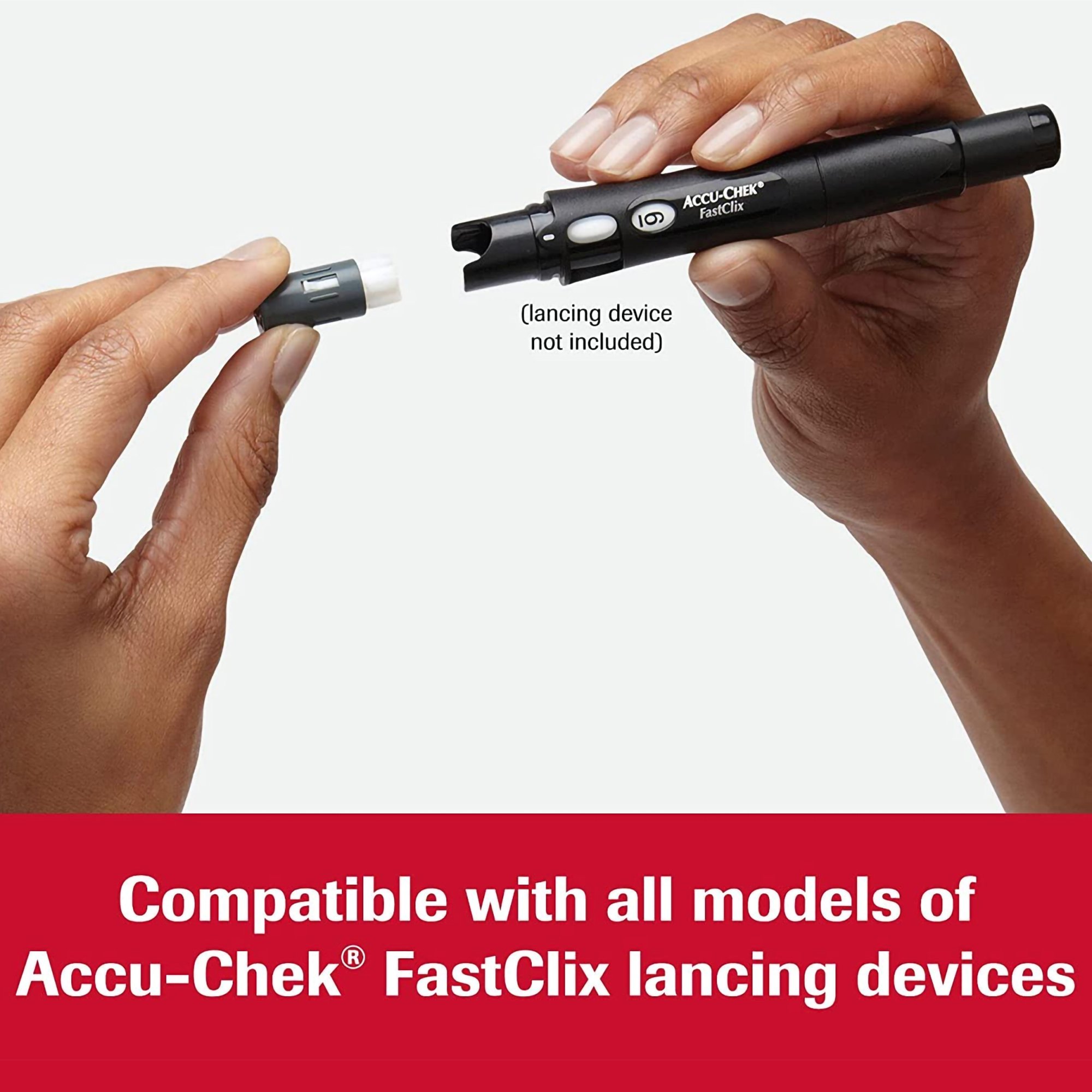 Roche Diabetes Care 05360145001 - Accu-Chek FastClix Lancet, 30 Gauge, Preloaded Safety Drum, Track System - 102/Box, 1224/Case