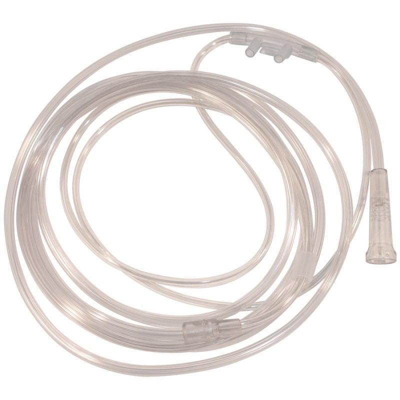 Sun Med - SFT2600 Nasal Cannula AirLife® Adult Curved Prongs 7 Foot Tubing Low Flow Rate