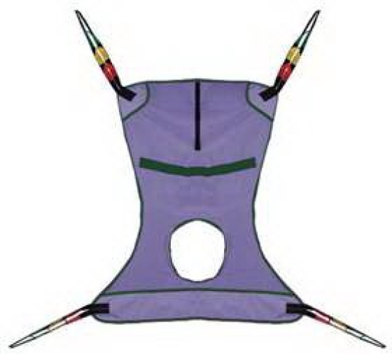 Alimed - 2970008448 Single Body Lift Sling With Head Support Bariatric 290 to 600 lbs. Weight Capacity