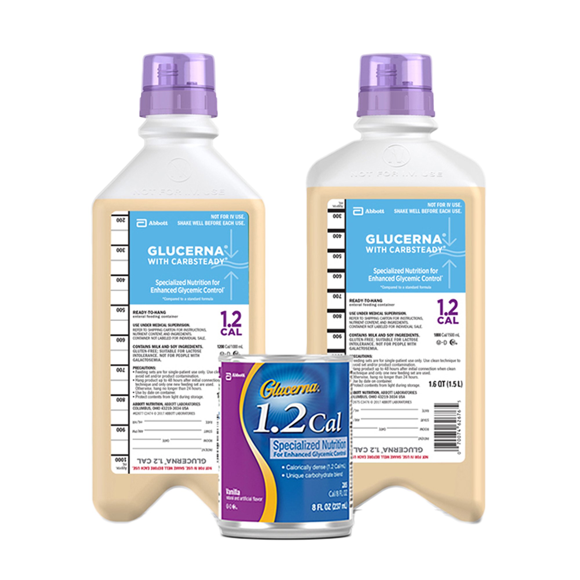 Abbott Nutrition 62677 - Glucerna® with Carbsteady 1.2 Cal Tube Feeding Formula, 33.8-ounce Carton - 1/Each, 8/Case