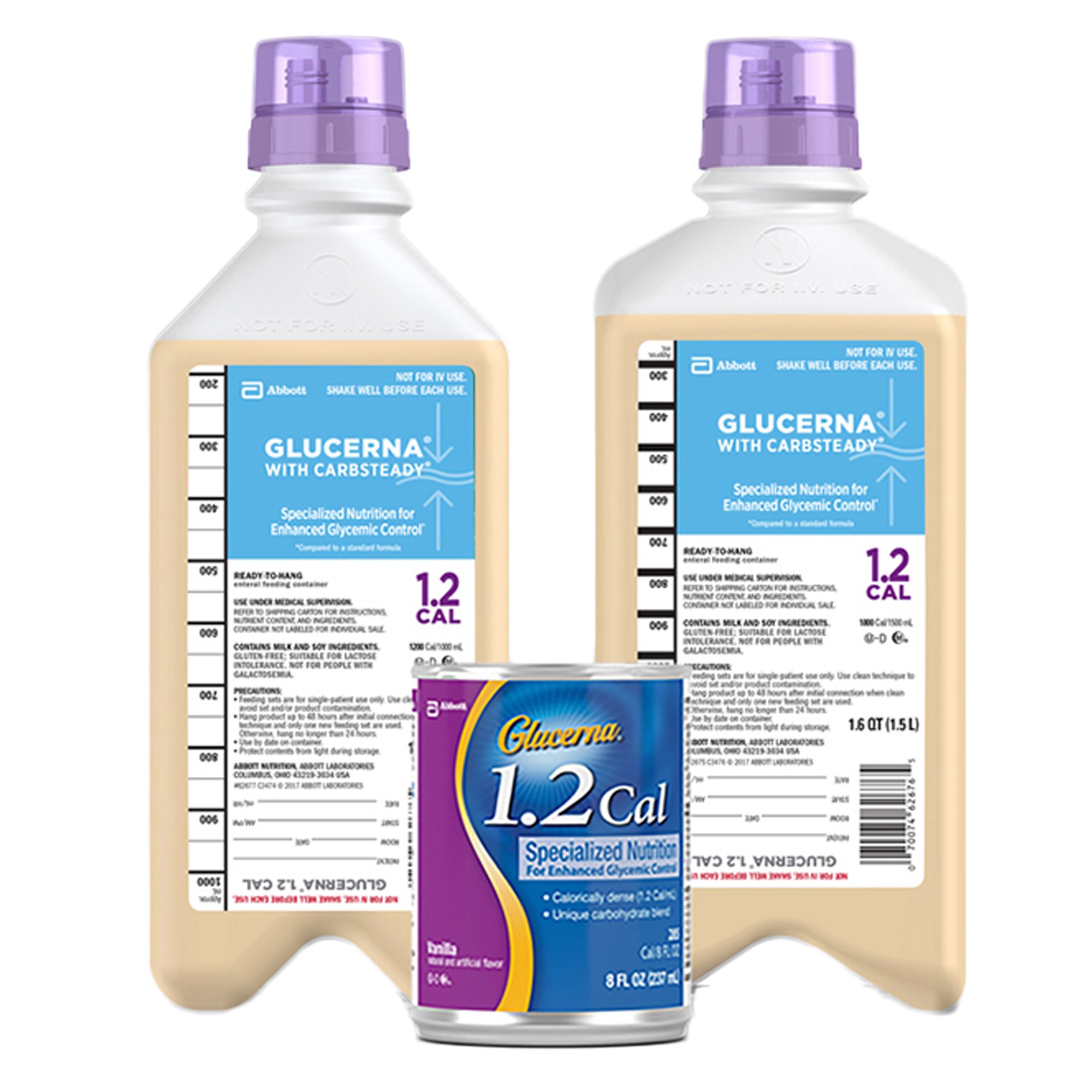 Abbott Nutrition - 62675 Glucerna with Carbsteady 1.2 Cal Tube Feeding Formula