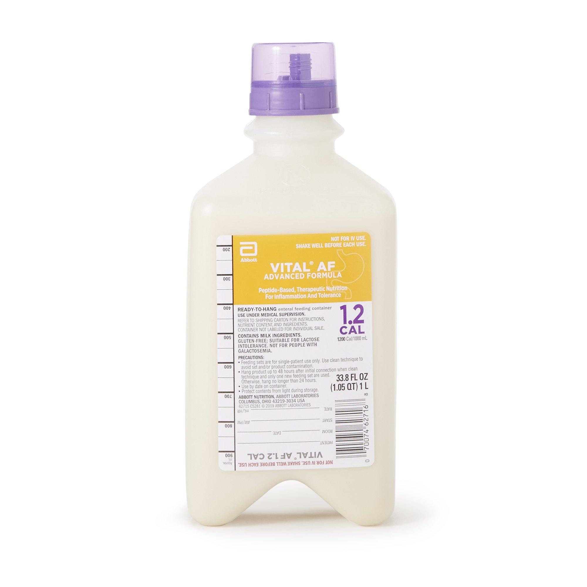 Abbott Nutrition - 62715 Vital® AF 1.2 Cal Vanilla Tube Feeding Formula