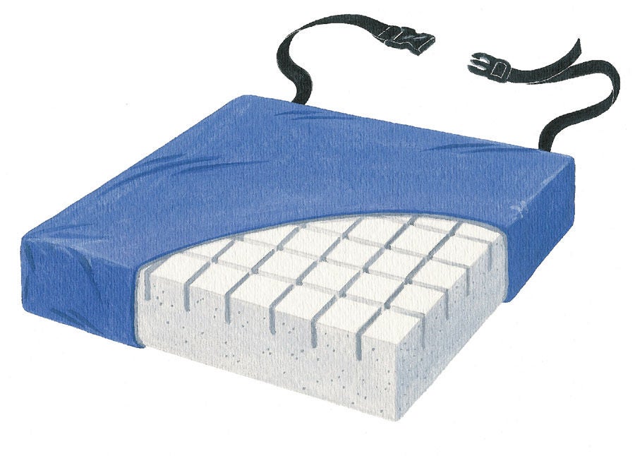 Skil-Care - 753181 Seat Cushion Pressure-Check 18 W X 16 L X 4 D Inch Foam