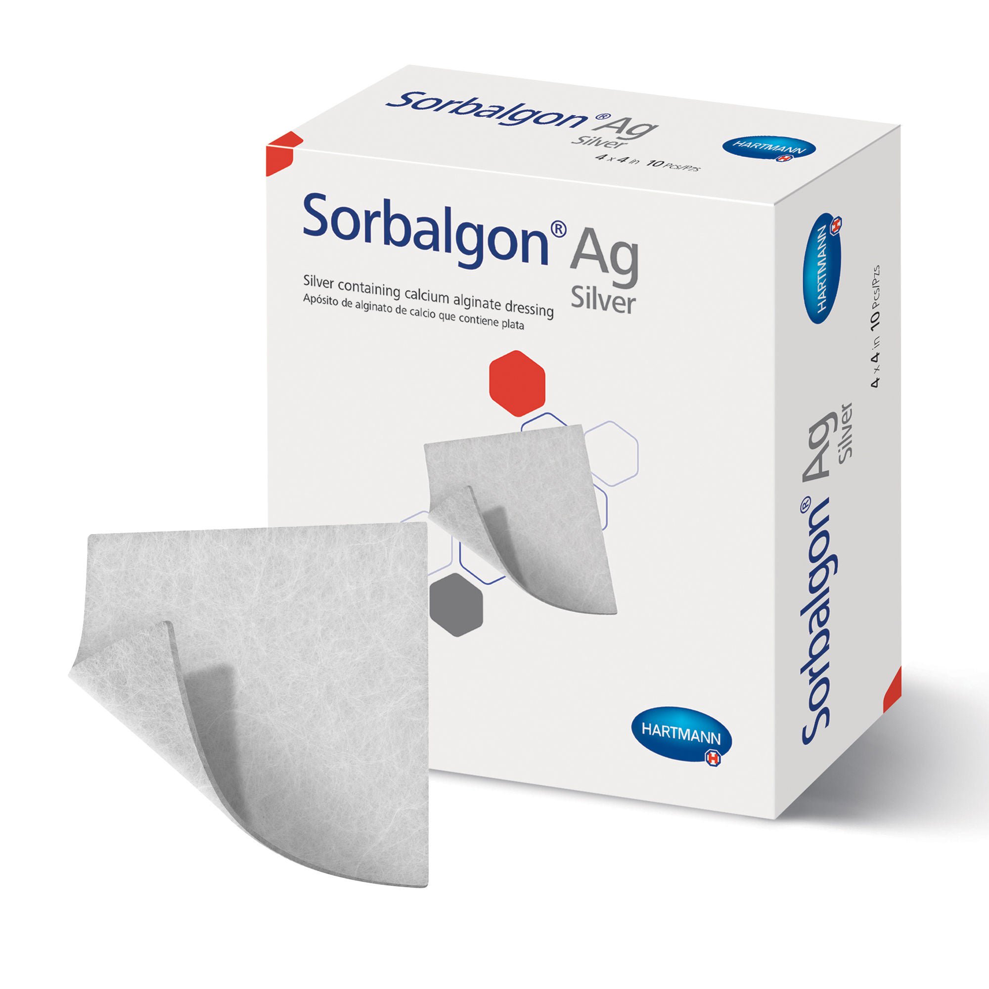 Hartmann - 999611 Silver Alginate Dressing Sorbalgon® Ag Square Sterile