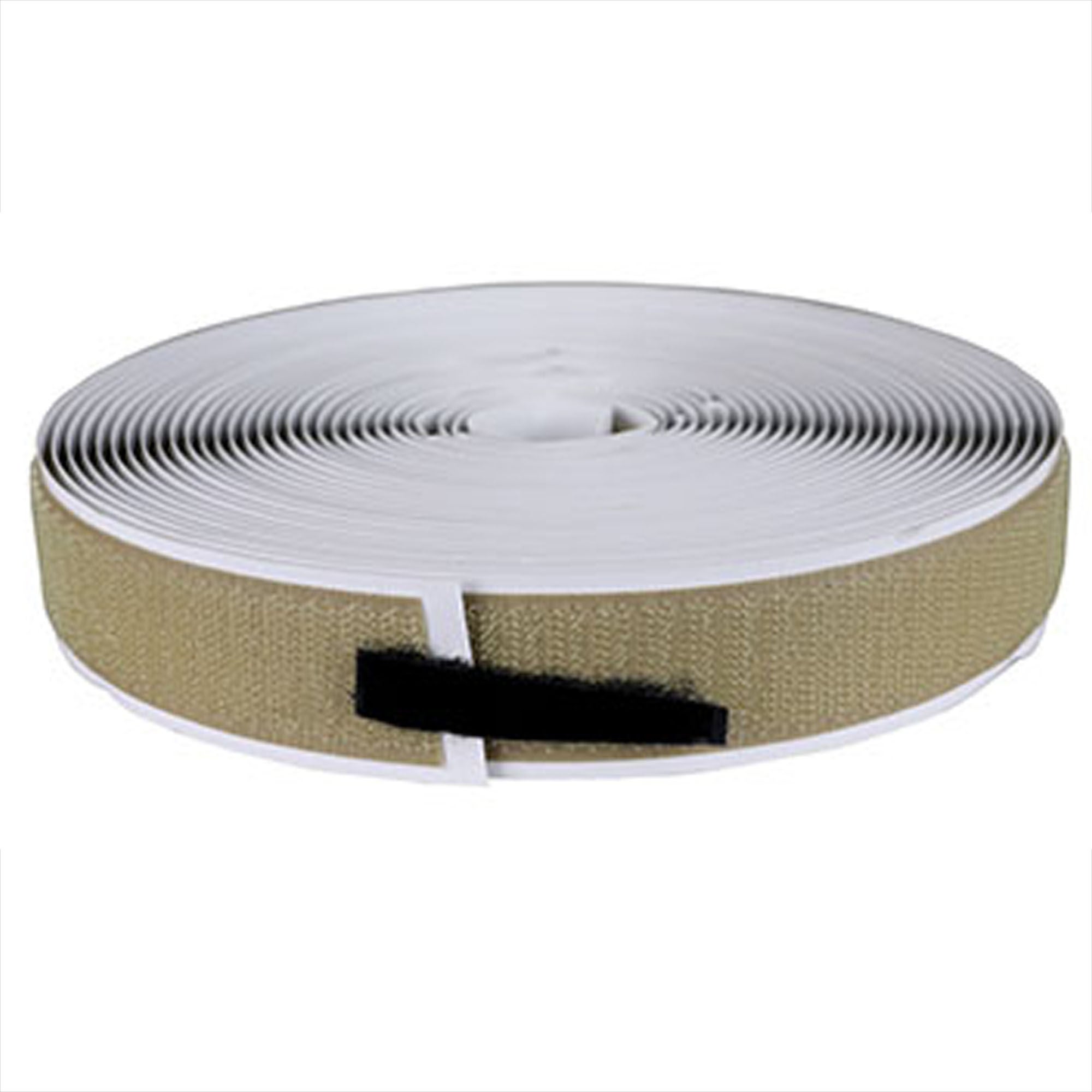 Fabrication Enterprises - 24-7012T Self-Adhesive Hook Velcro® Brand 0.2 X 1 X 360 Inch, 1 Inch Hook Tan
