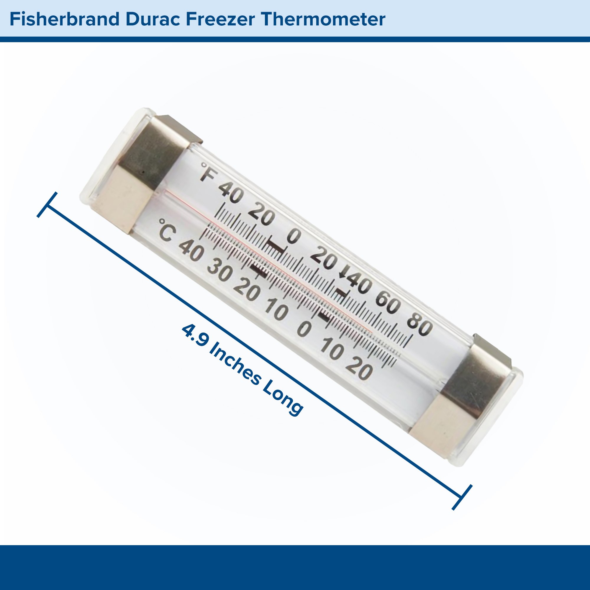 PANTek Technologies LLC 13201966 - Fisherbrand™ Dual-Scale Refrigerator / Freezer Thermometer, -40° to +80° F - 1/Each