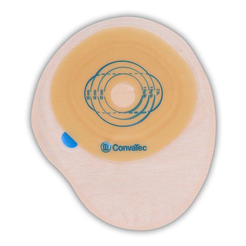 ConvaTec 416700 - Esteem™+ One-Piece Closed End Transparent Filtered Ostomy Pouch, 30 – 50 Stoma - 30/Box
