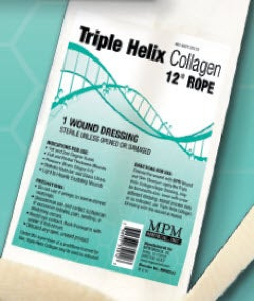MPM Medical - MP00312 Collagen Dressing Triple Helix® 12 Inch Length Rope Sterile