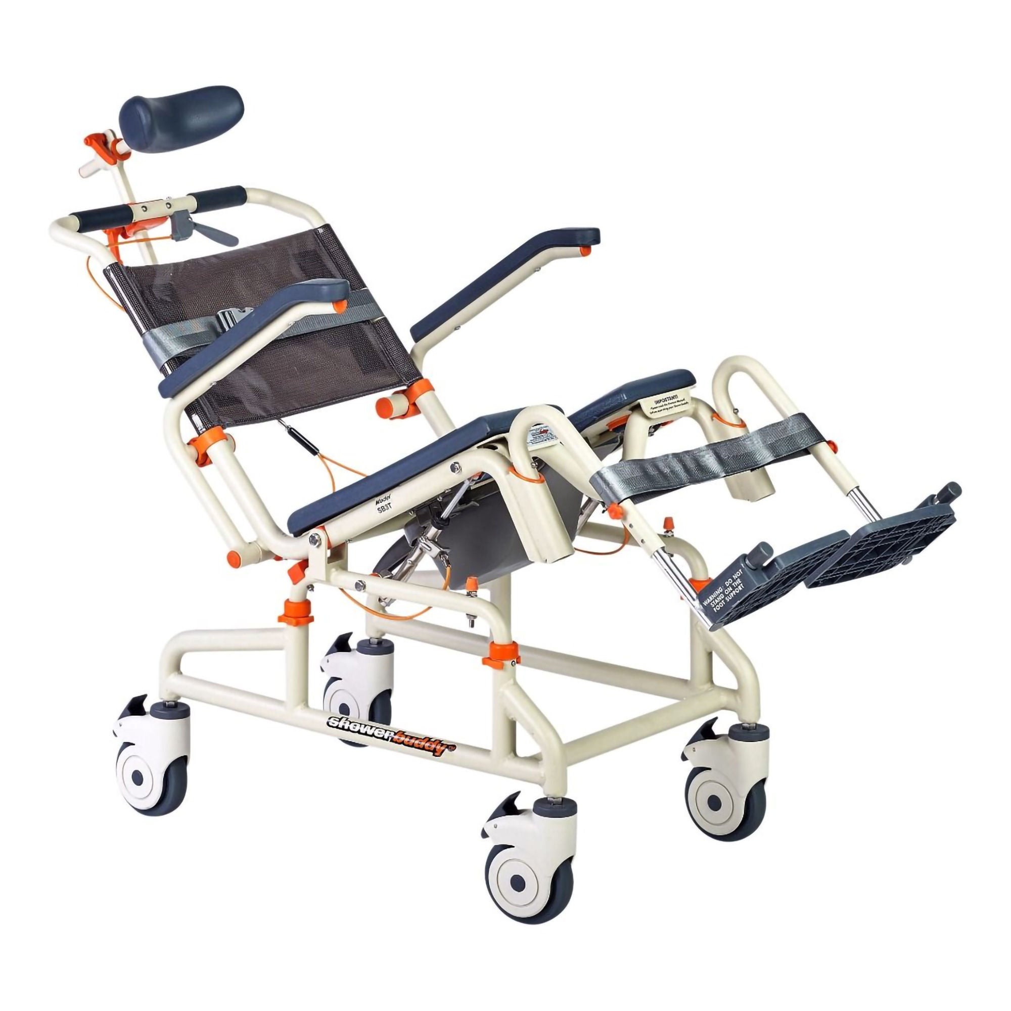Performance Health - 081500834 Specialty Commode / Shower Chair Removable Arms Aluminum Frame With Backrest 18 Inch Seat Width 350 lbs. Weight Capacity