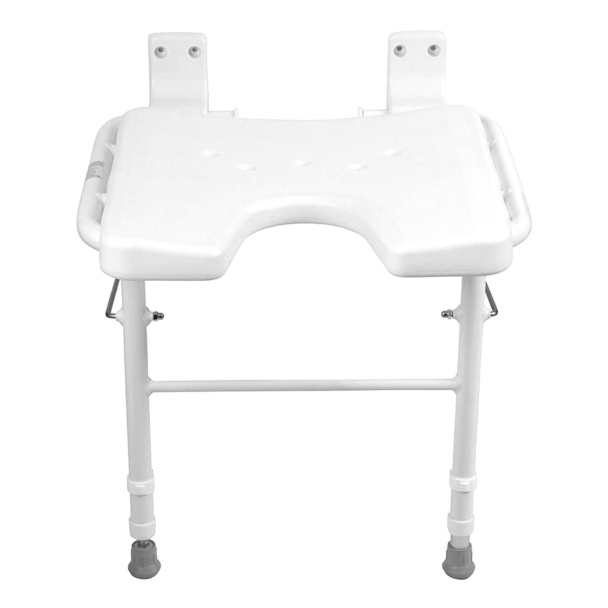 Mabis Healthcare - 522-3700-1900 Shower Chair HealthSmart™ Without Arms Steel Frame Without Backrest 16-1/4 Inch Seat Width 250 lbs. Weight Capacity