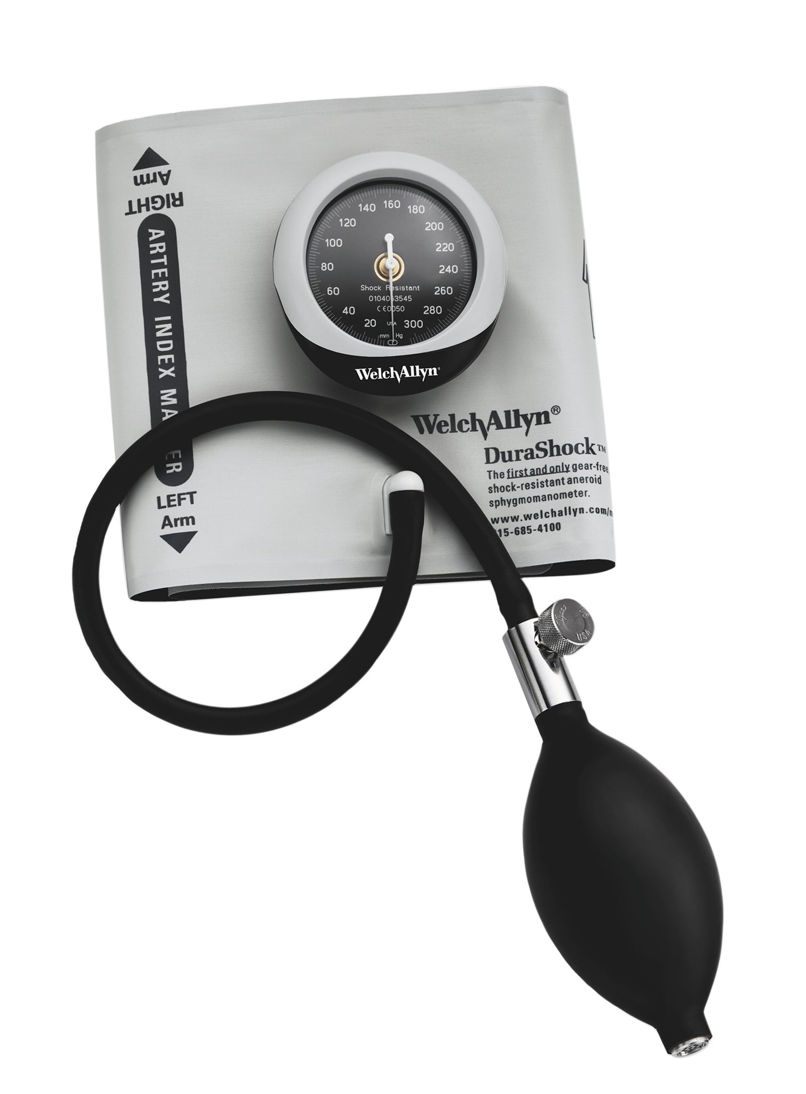 Welch Allyn - DS45-11C Aneroid Sphygmomanometer Unit DuraShock® Adult Cuff Arm Nylon Cuff 23 - 40 cm Pocket Aneroid