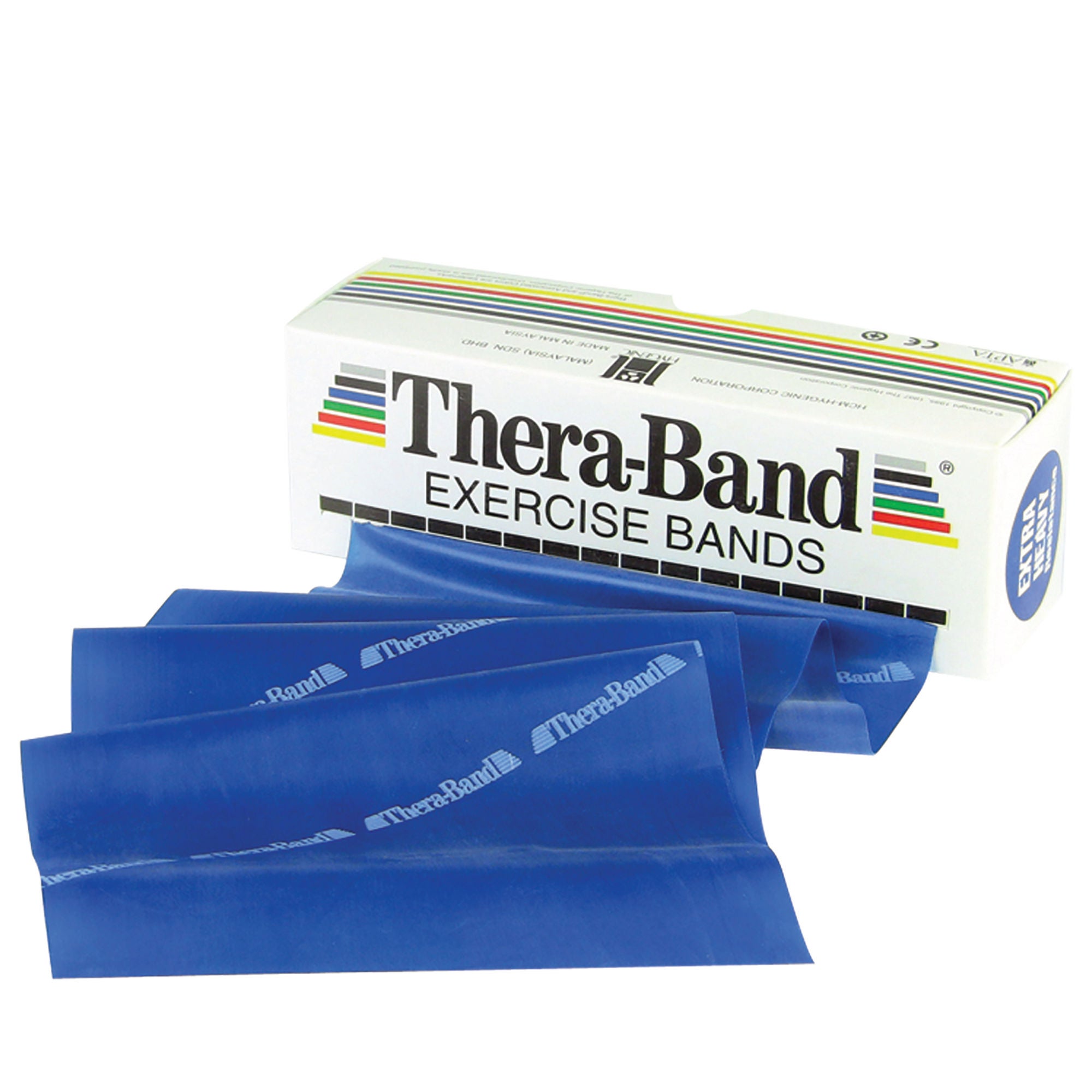 Fabrication Enterprises - 10-1003 Exercise Resistance Band TheraBand® Blue 5 Inch X 6 Yard Heavy Resistance