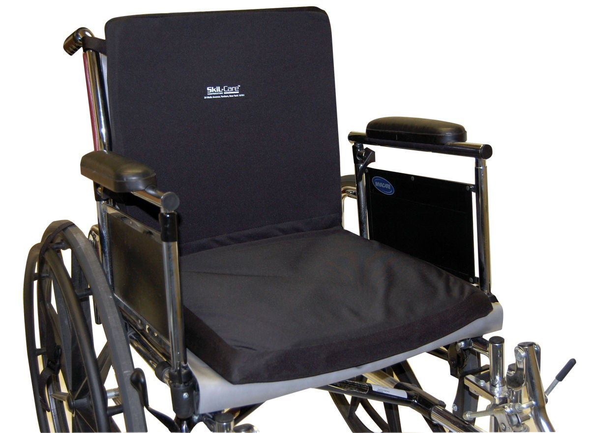 Skil-Care - 914444 Seat / Seat Back Cushion Combination with Coccyx Cutout Skil-Care™ 18 W X 16 D Inch Foam / Gel