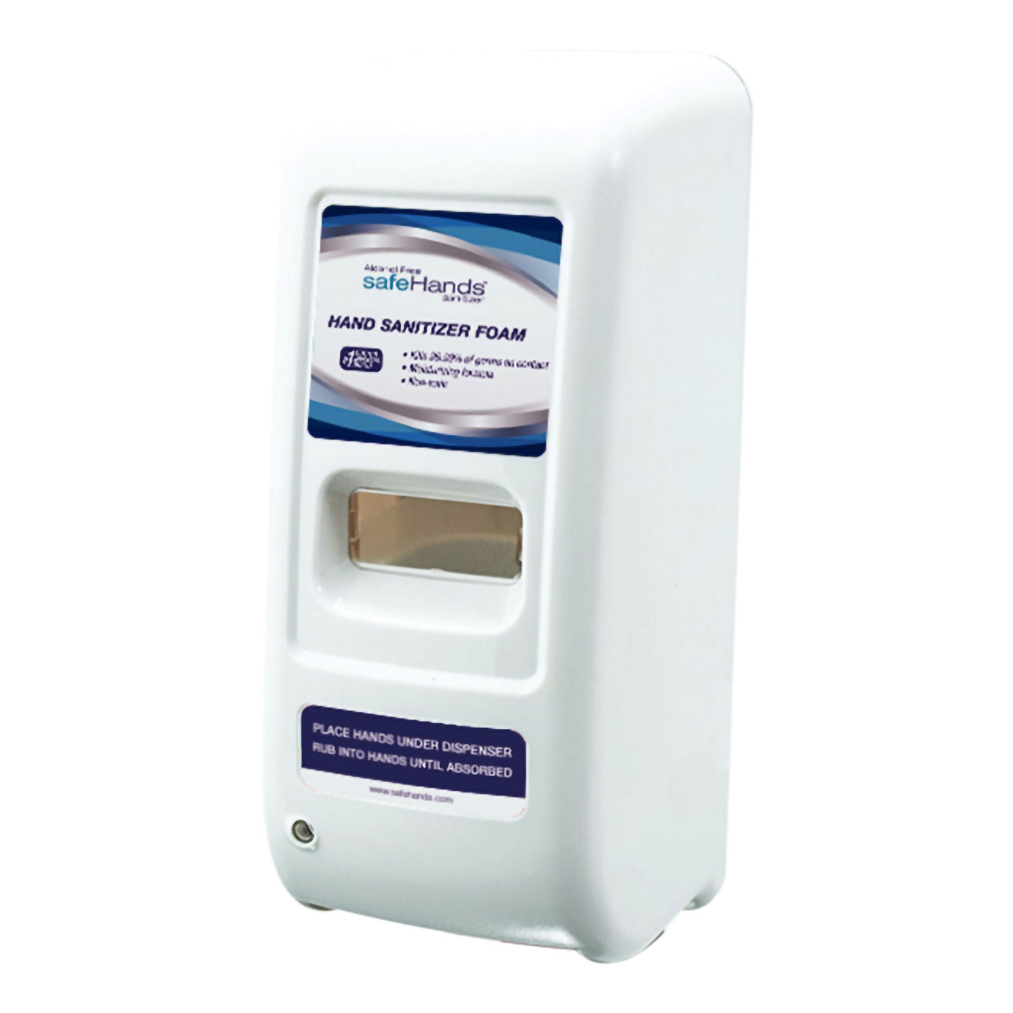 Safehands - HF-1008-1W Hand Hygiene Dispenser SafeHands® White Plastic Touch Free 1000 mL Wall Mount