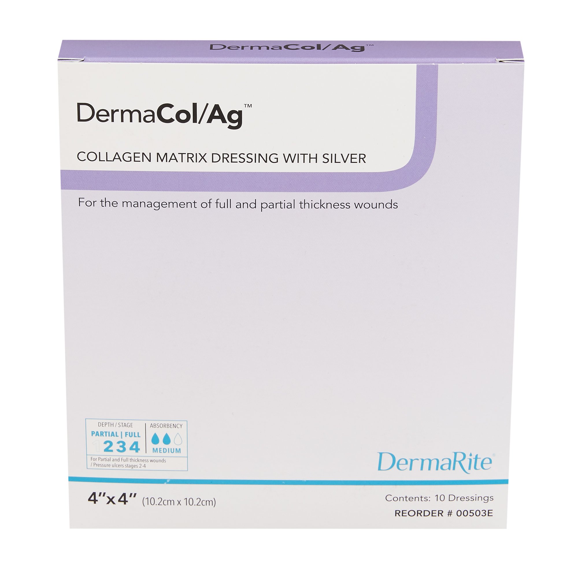 Sion Brands LLC - 00503E DermaCol/Ag™ Silver Collagen Dressing