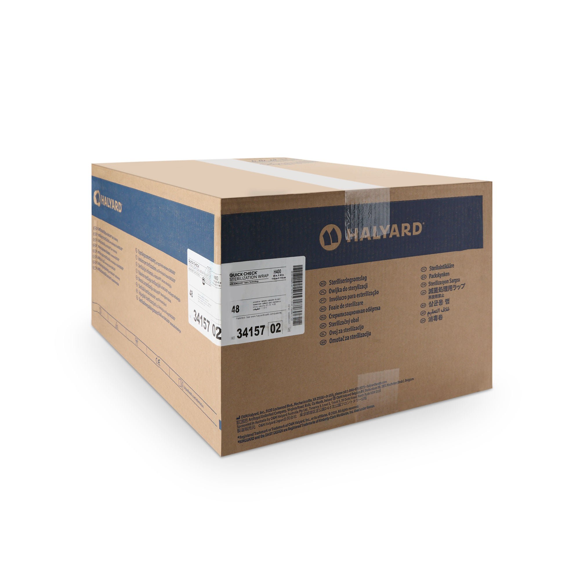 O&M Halyard Inc - 34157 Quick Check H400 Sterilization Wrap