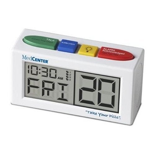 Alimed - 2970008818 Talking Alarm Clock 1-3/4 X 2-3/4 X 5 Inch Backlit Display Battery Powered