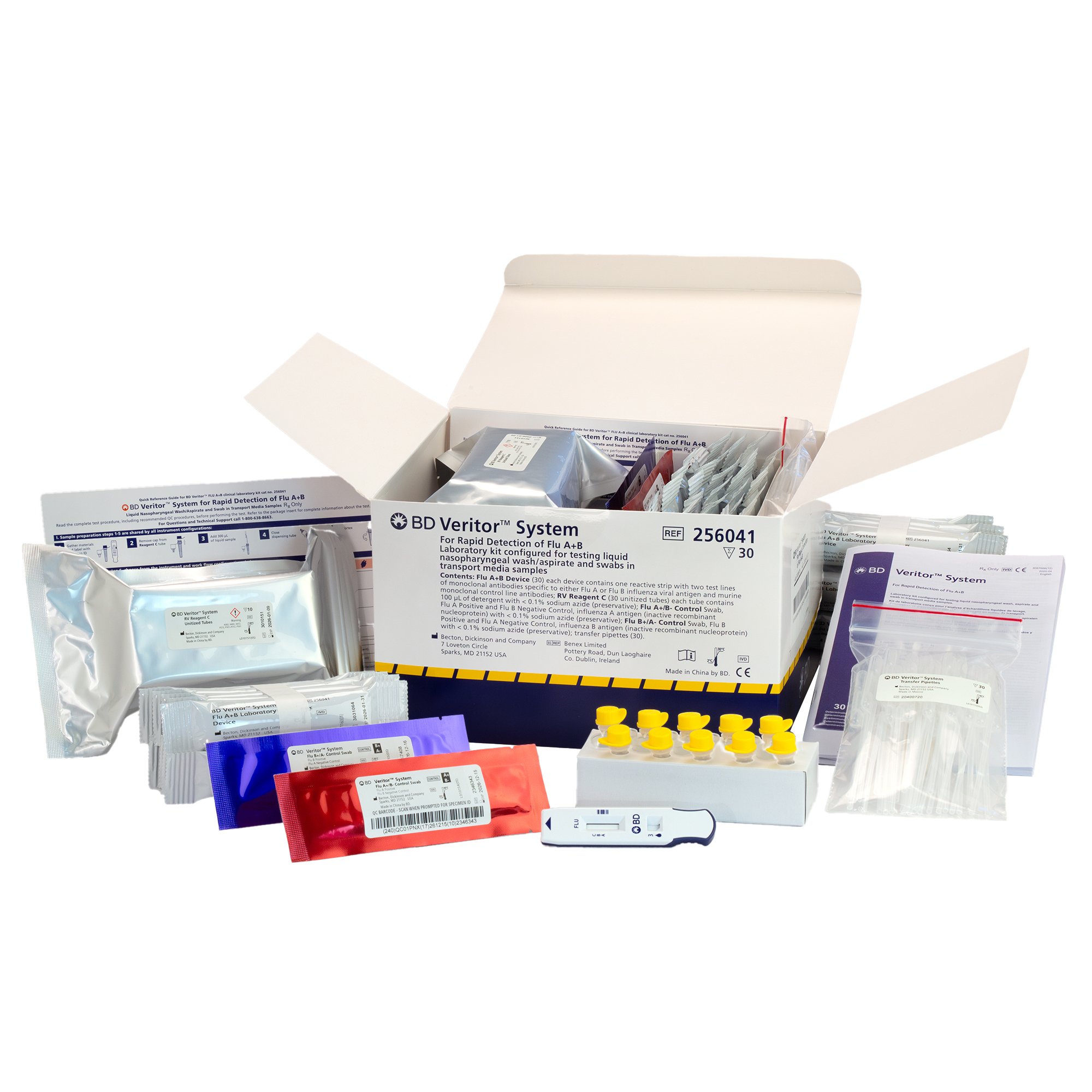 BD - 256041 BD Veritor™ System Influenza A + B Respiratory Test Kit