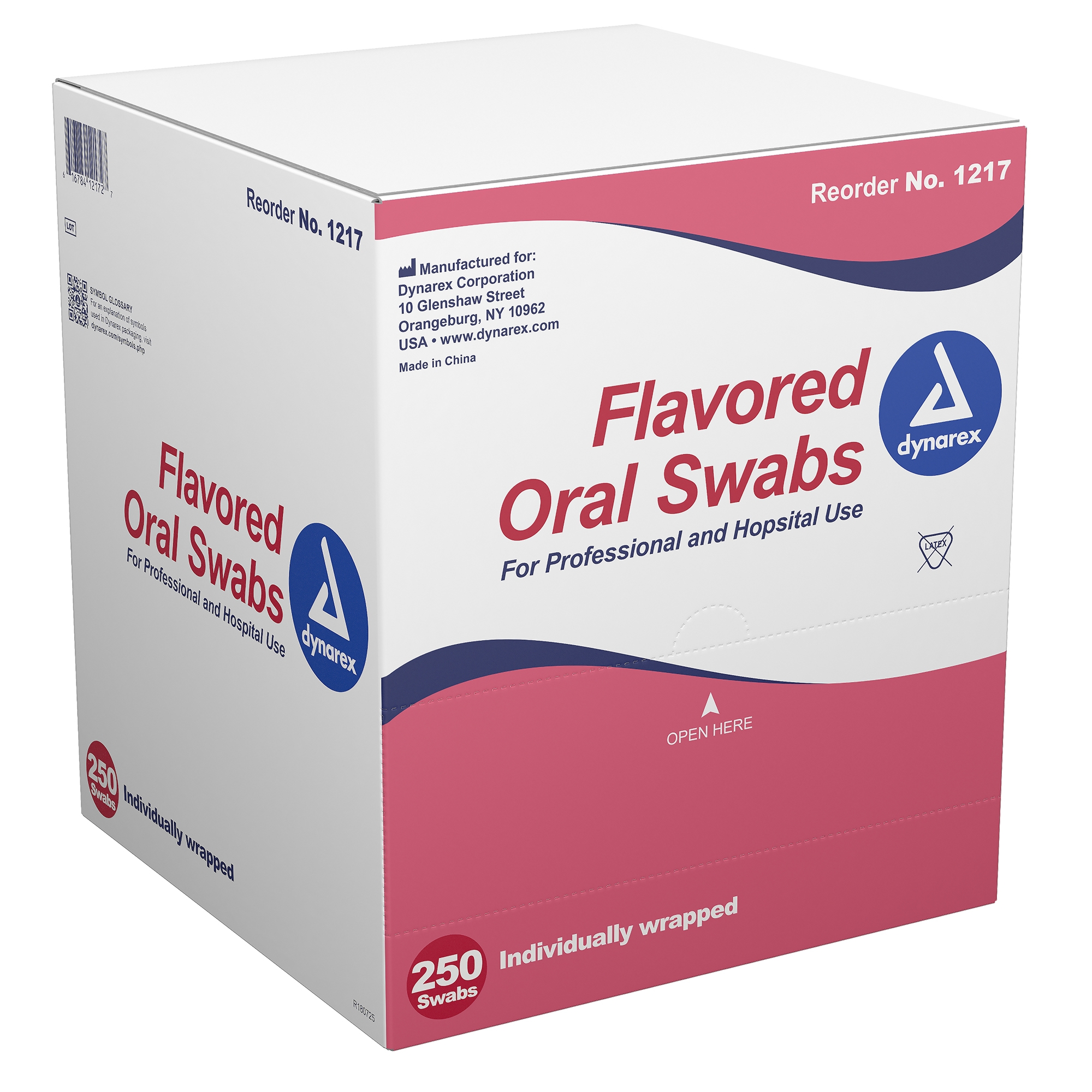 Dynarex - 1217 dynarex® Flavored Oral Swabsticks with Dentifrice