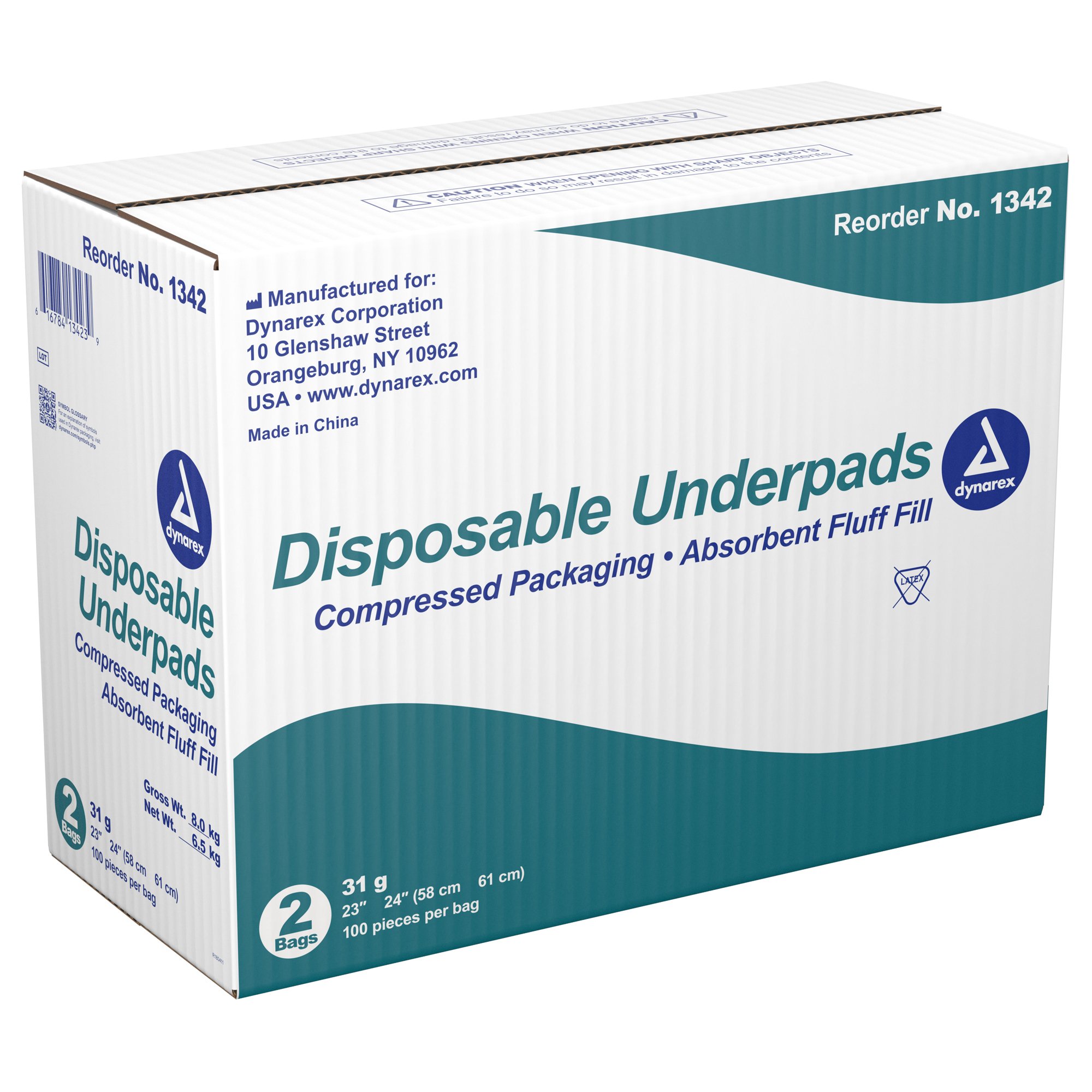 Dynarex - 1342 Dynarex® Absorbent Fluff Fill Underpad