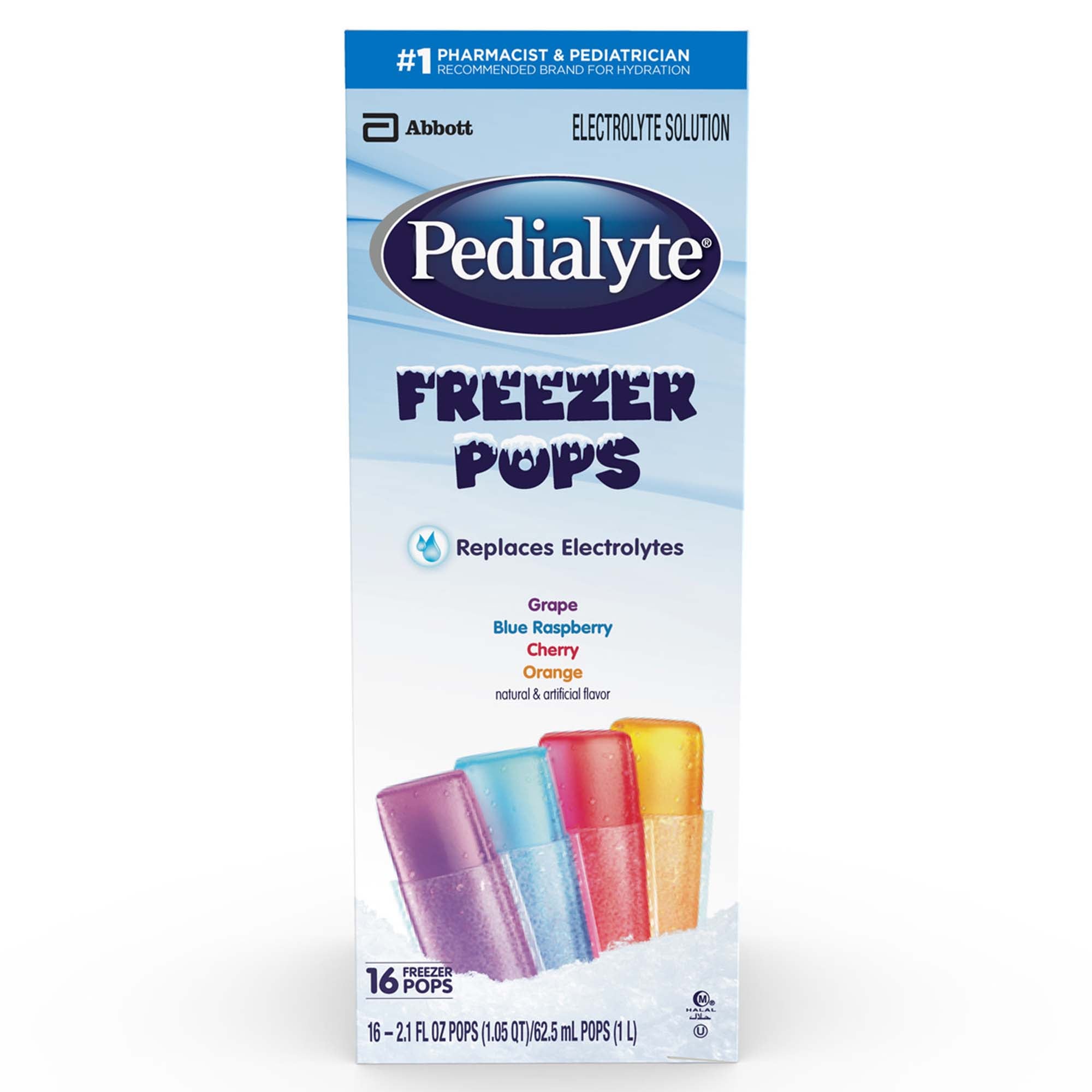 Abbott Nutrition - 62605 Pedialyte® Freezer Pop Electrolyte Solution