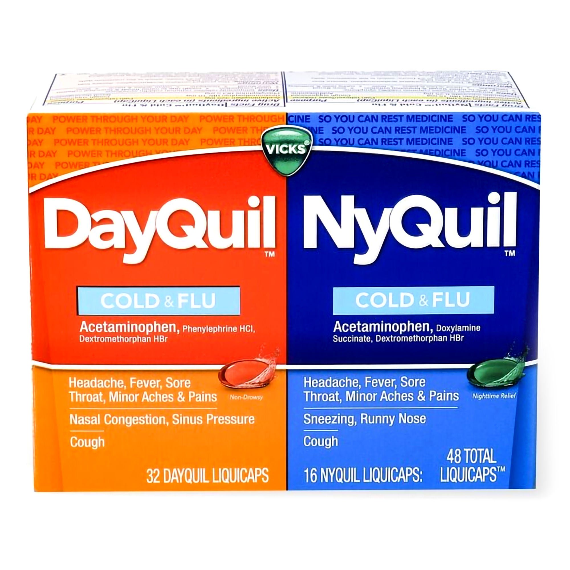Procter & Gamble - 32390001452 Vicks DayQuil/NyQuil Cold & Flu LiquiCaps