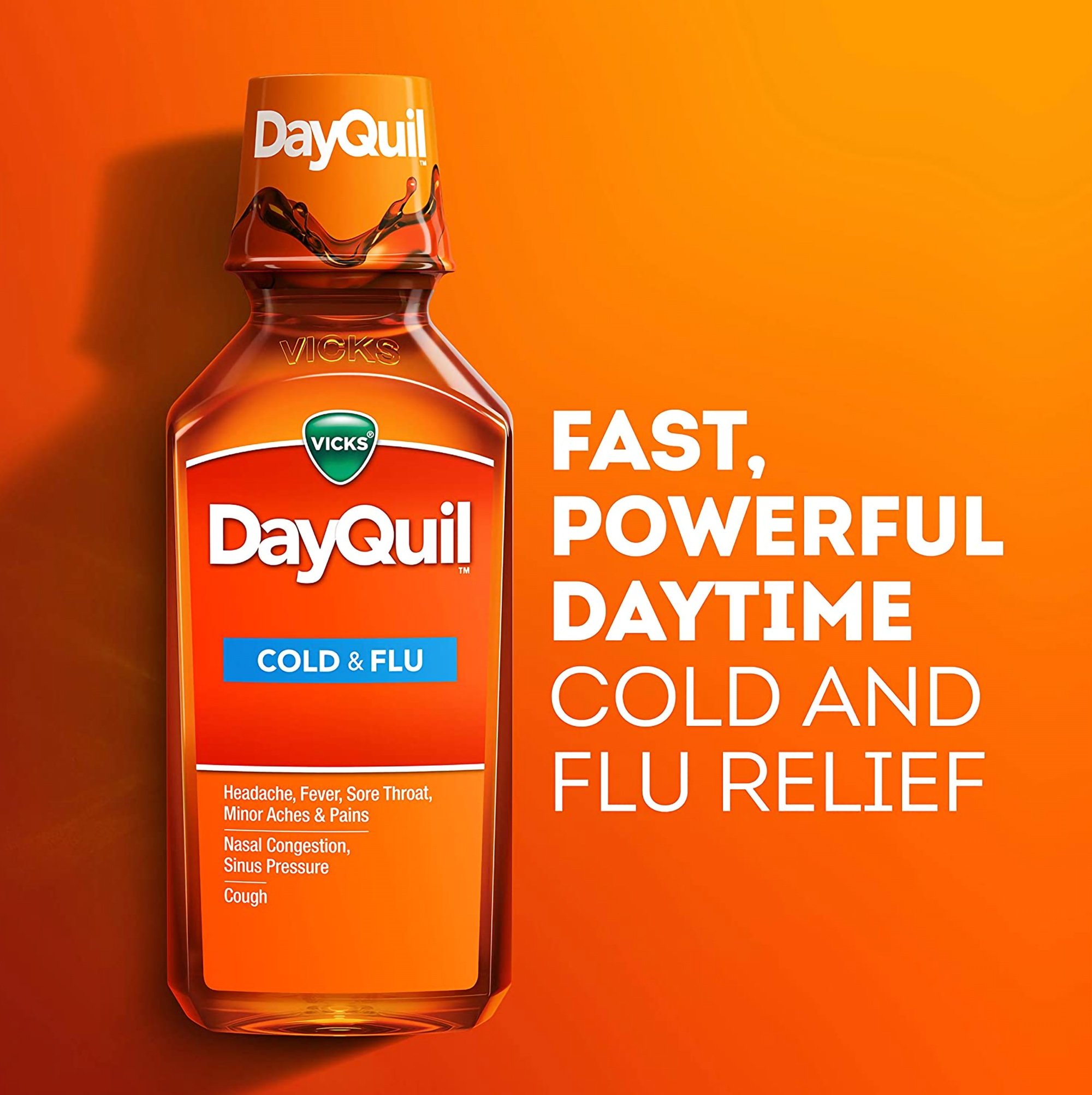 Procter & Gamble 32390001435 - Vicks DayQuil Cold & Flu Liquid - 1/Each
