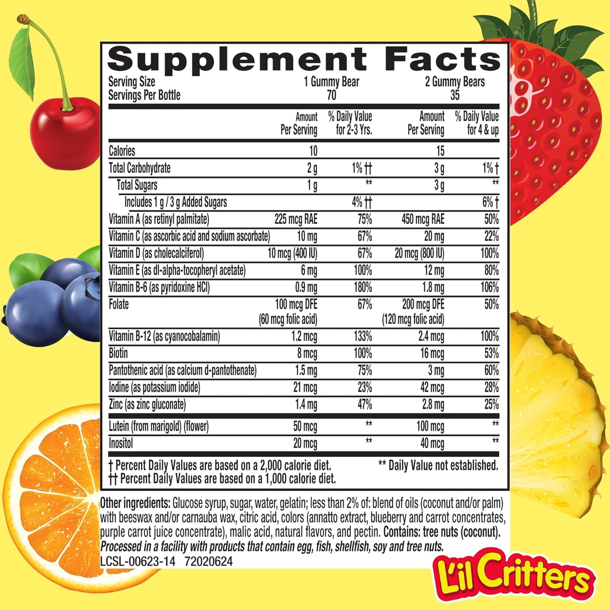 Northwest Natural Products 02791700623 - L'il Critters™ Gummy Vites™ Complete Multivitamin - 1/Bottle