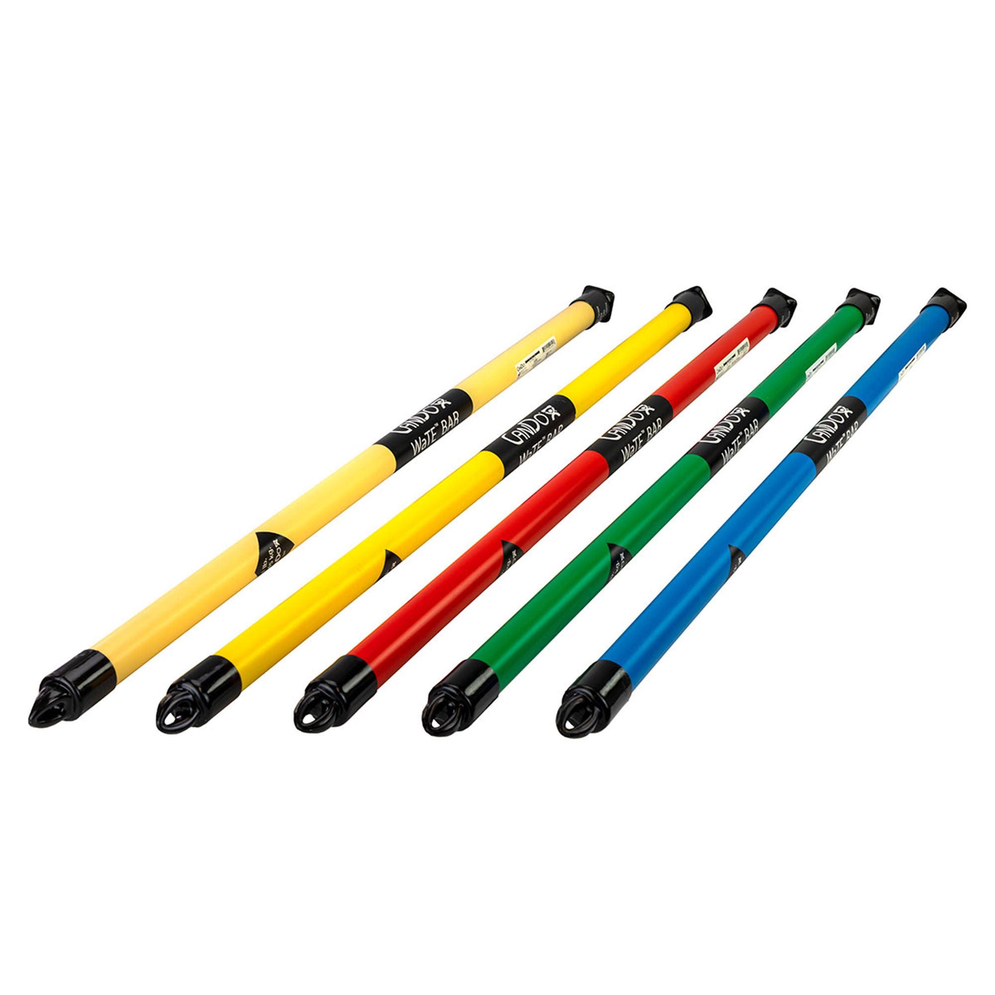 Fabrication Enterprises - 10-1620 Weight Bar Set 5 Piece Set CanDo® Slim® WaTE™ LiTE® 1 lbs. / 2 lbs. / 3 lbs. / 4 lbs. / 5 lbs.