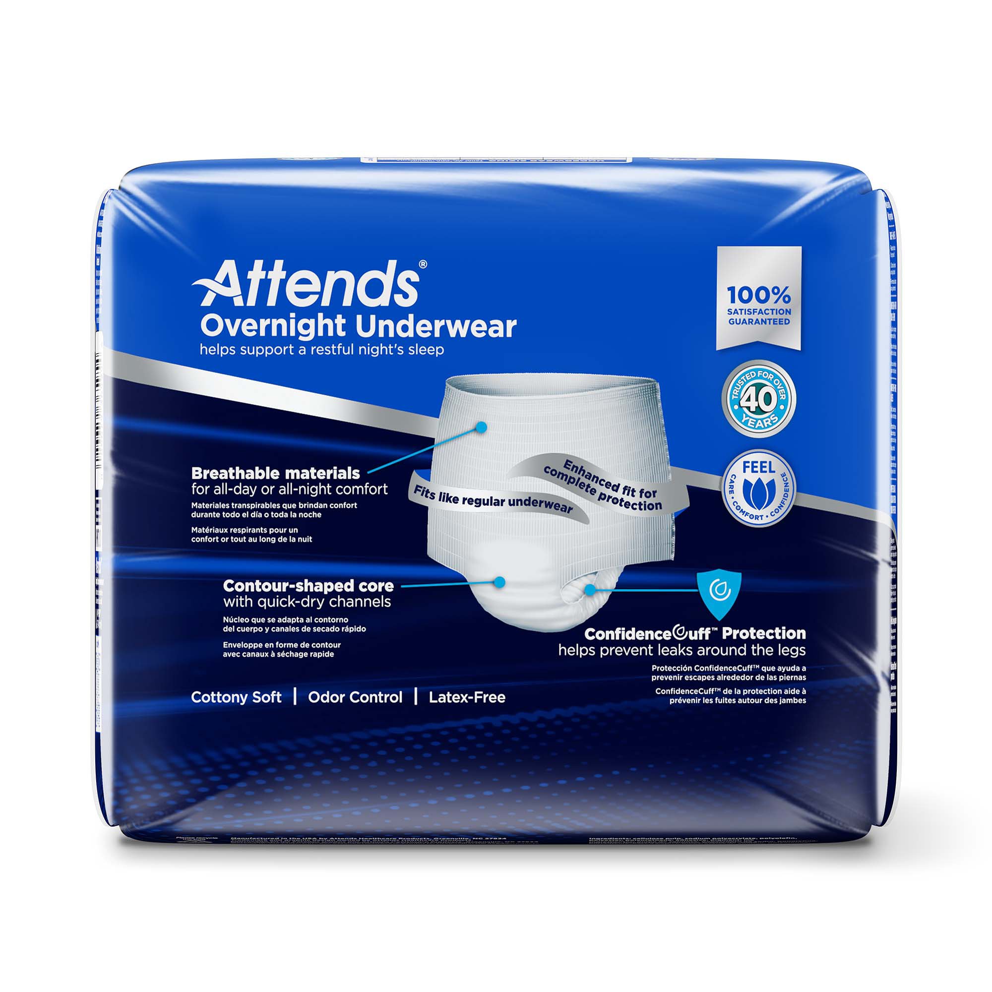 Attends Healthcare Products - APPNT30 Attends® Overnight Underwear with Extended Wear Protection