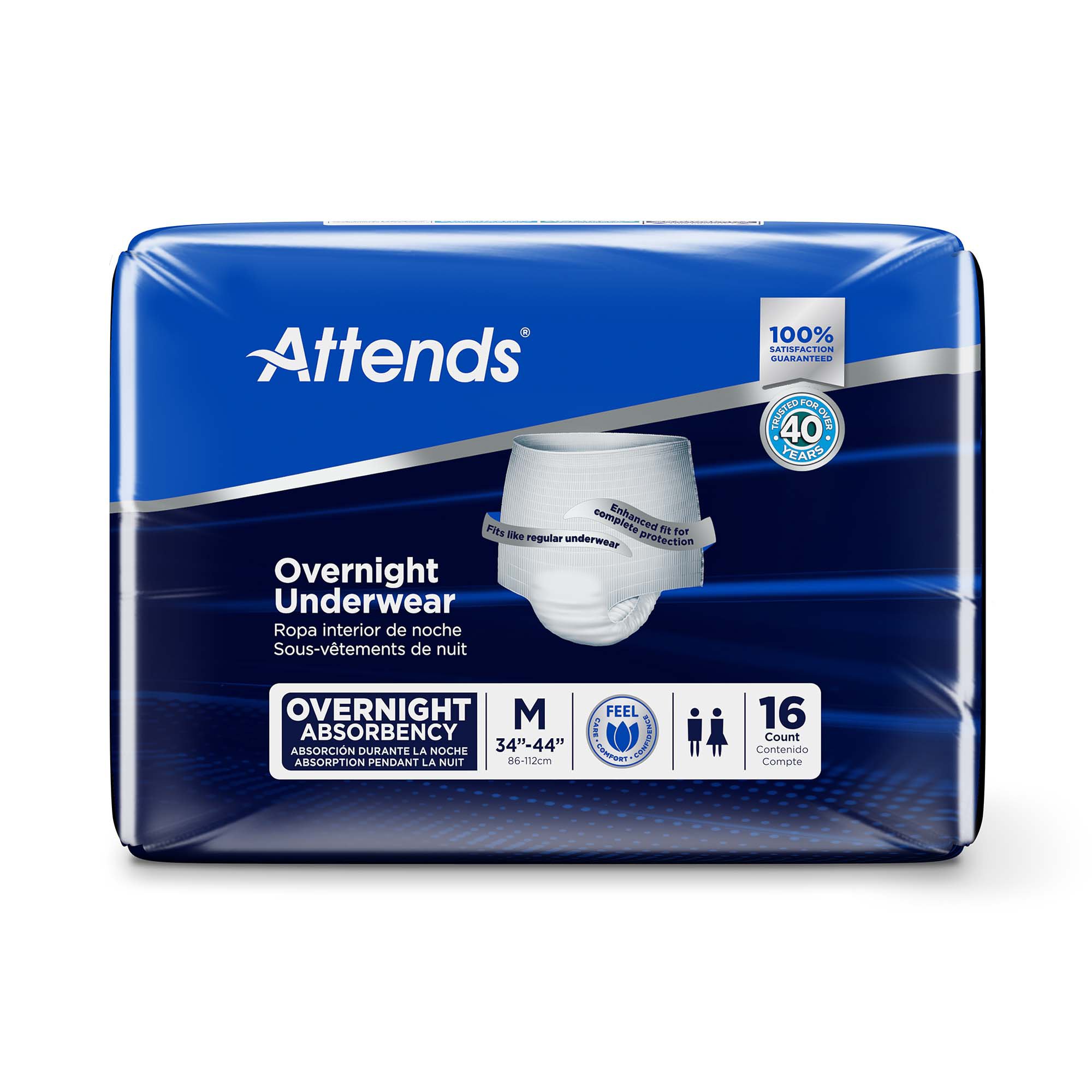 Attends Healthcare Products - APPNT20 Attends® Overnight Underwear with Extended Wear Protection