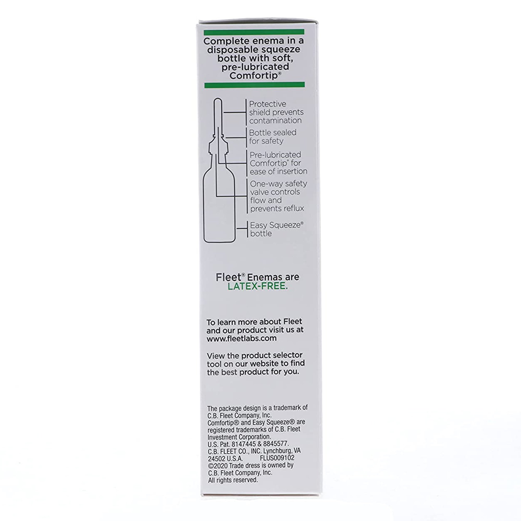 C.B. Fleet 00132020142 - Fleet® Monobasic Sodium Phosphate / Dibasic Sodium Phosphate Enema, 4.5 fl. oz. - 2/Box