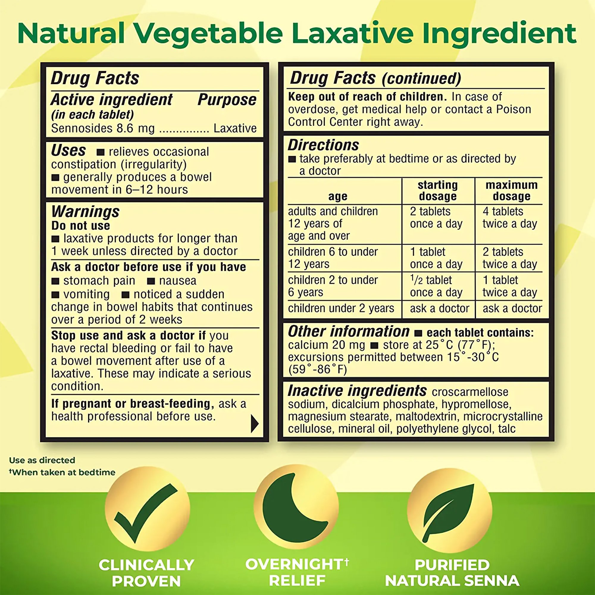 Purdue Pharma 67618030050 - Senokot® Sennosides Laxative - 1/Bottle