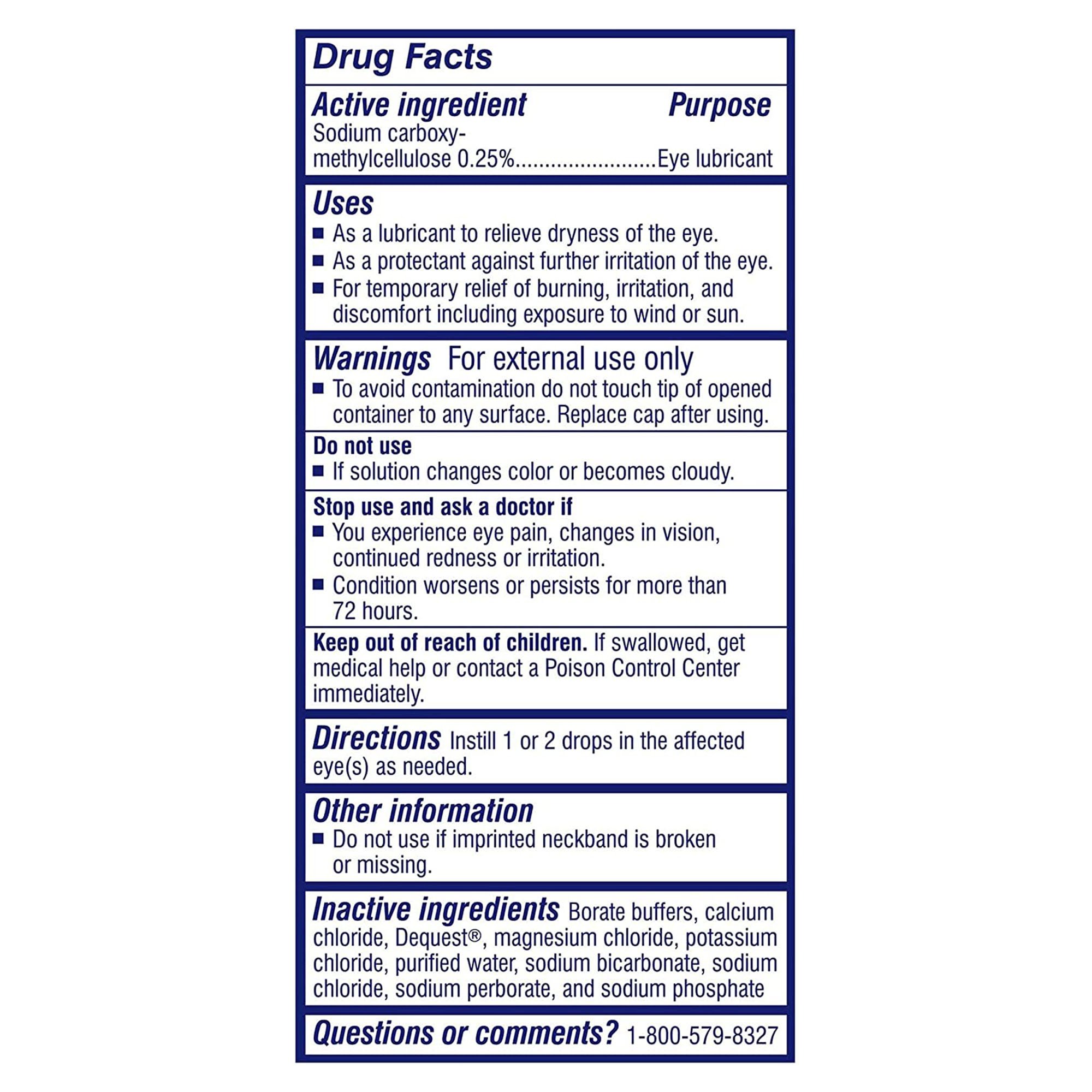 Advanced Vision Research 58790000130 - TheraTears® Carboxymethylcellulose Sodium Eye Lubricant - 1/Each