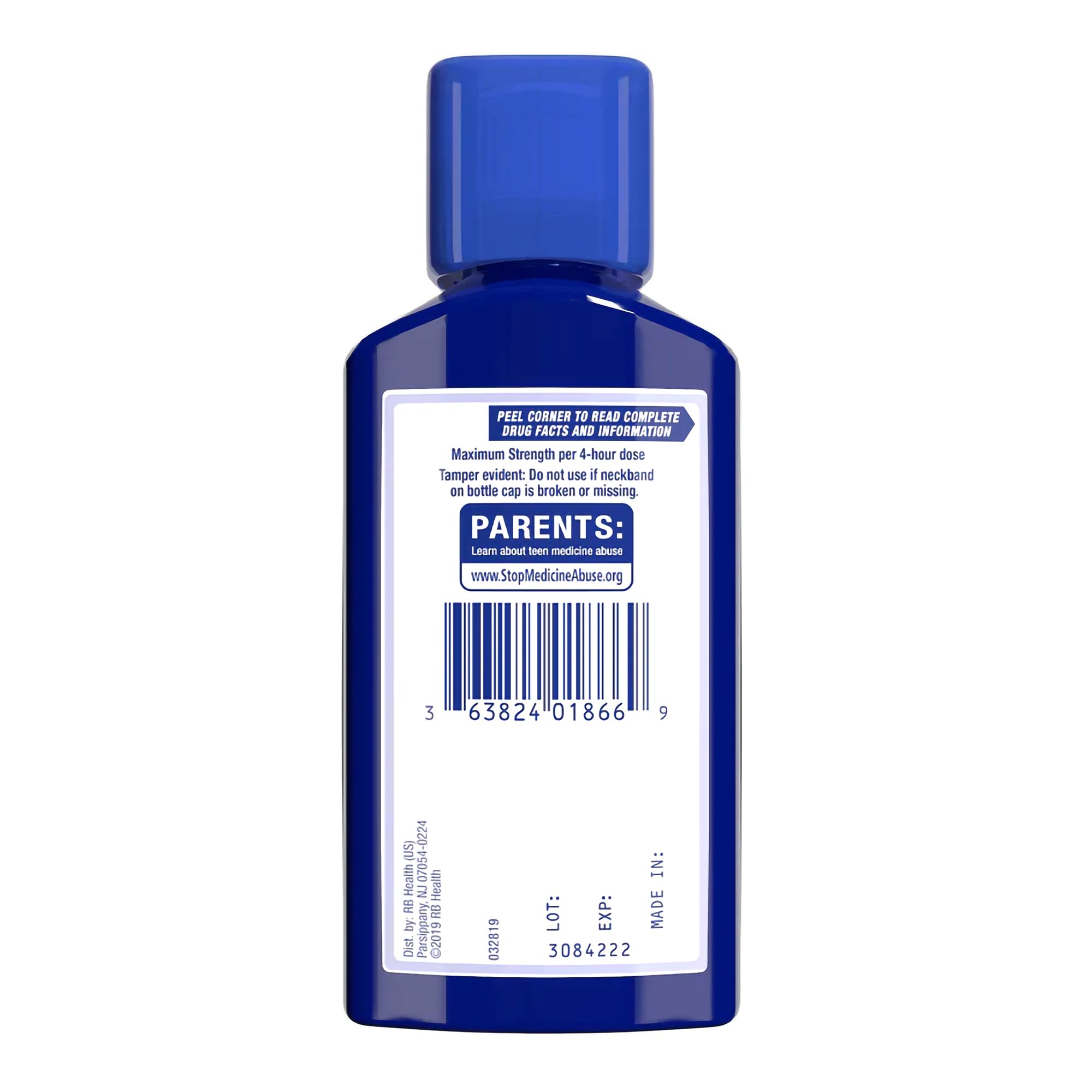 Reckitt Benckiser - 63824001966 Mucinex® Fast-Max™ DM Max Guaifenesin / Dextromethorphan Cold and Cough Relief