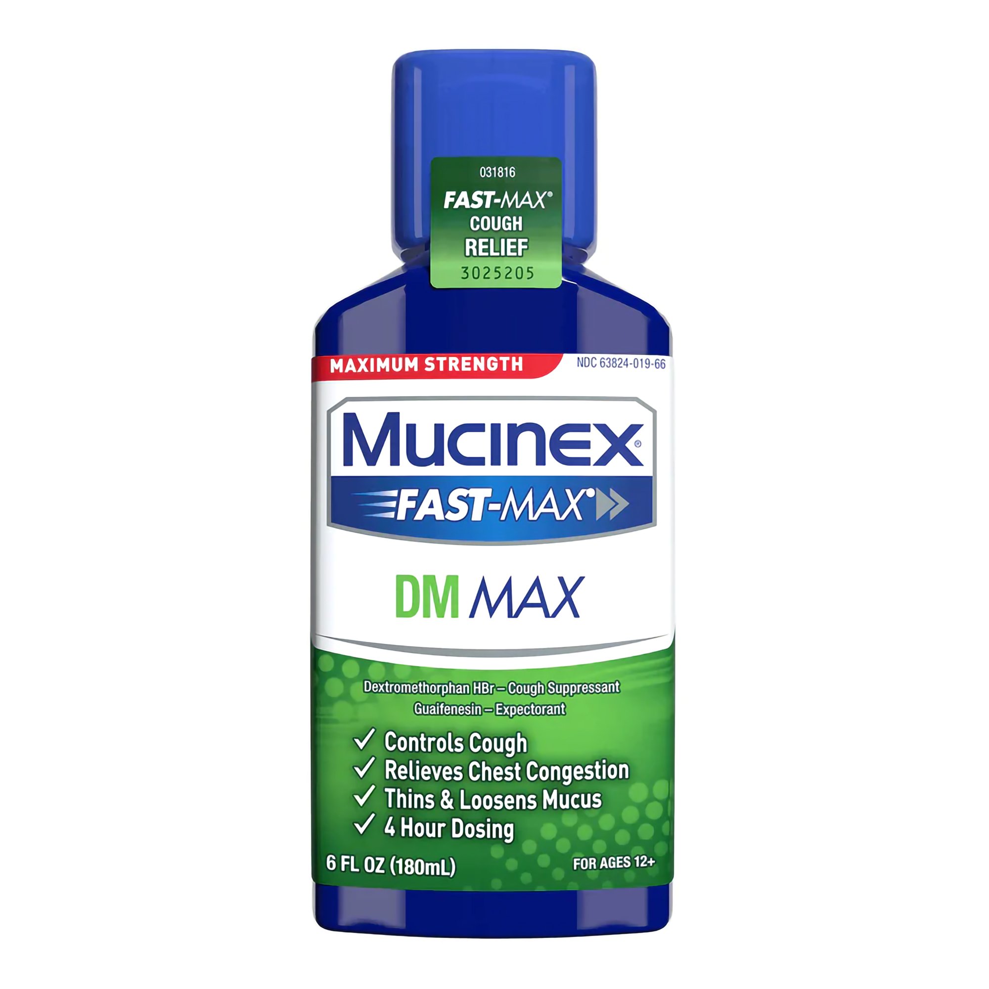 Reckitt Benckiser - 63824001966 Mucinex® Fast-Max™ DM Max Guaifenesin / Dextromethorphan Cold and Cough Relief