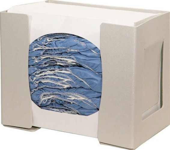 Bowman Manufacturing - PD100-0212 PPE Dispenser BOWMAN® Wall Mount 1-Box Capacity Quartz Beige 12-1/4 W X 10-1/8 H X 7-5/8 D Inch ABS Plastic