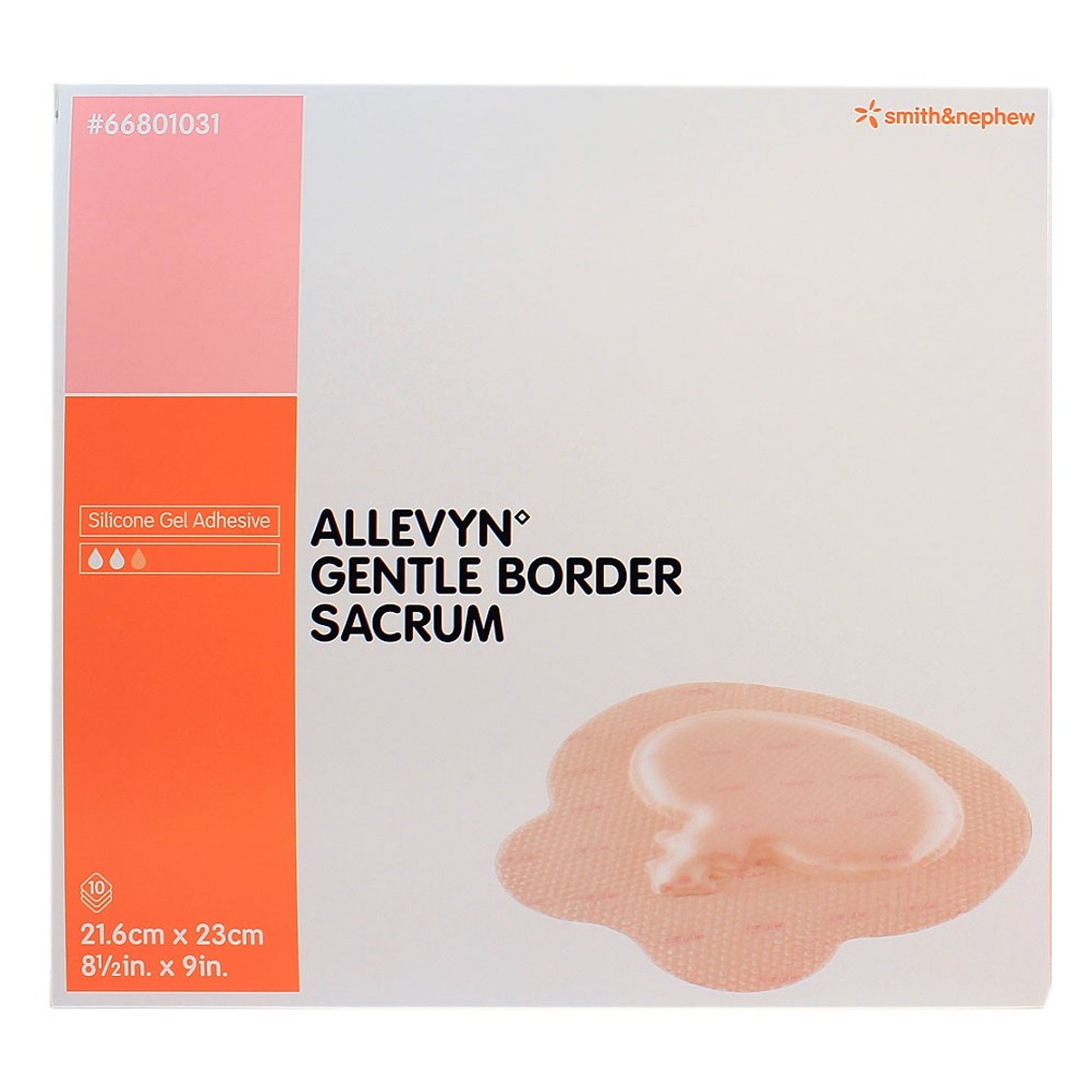 Smith & Nephew - 66801031 Allevyn Gentle Border Silicone Gel Adhesive