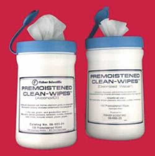 Fisher Anatomical - 0666524 Surface Disinfectant Cleaner Fisherbrand™ Clean-Wipes™ Premoistened Manual Pull Wipe 100 Count Canister Alcohol Scent NonSterile